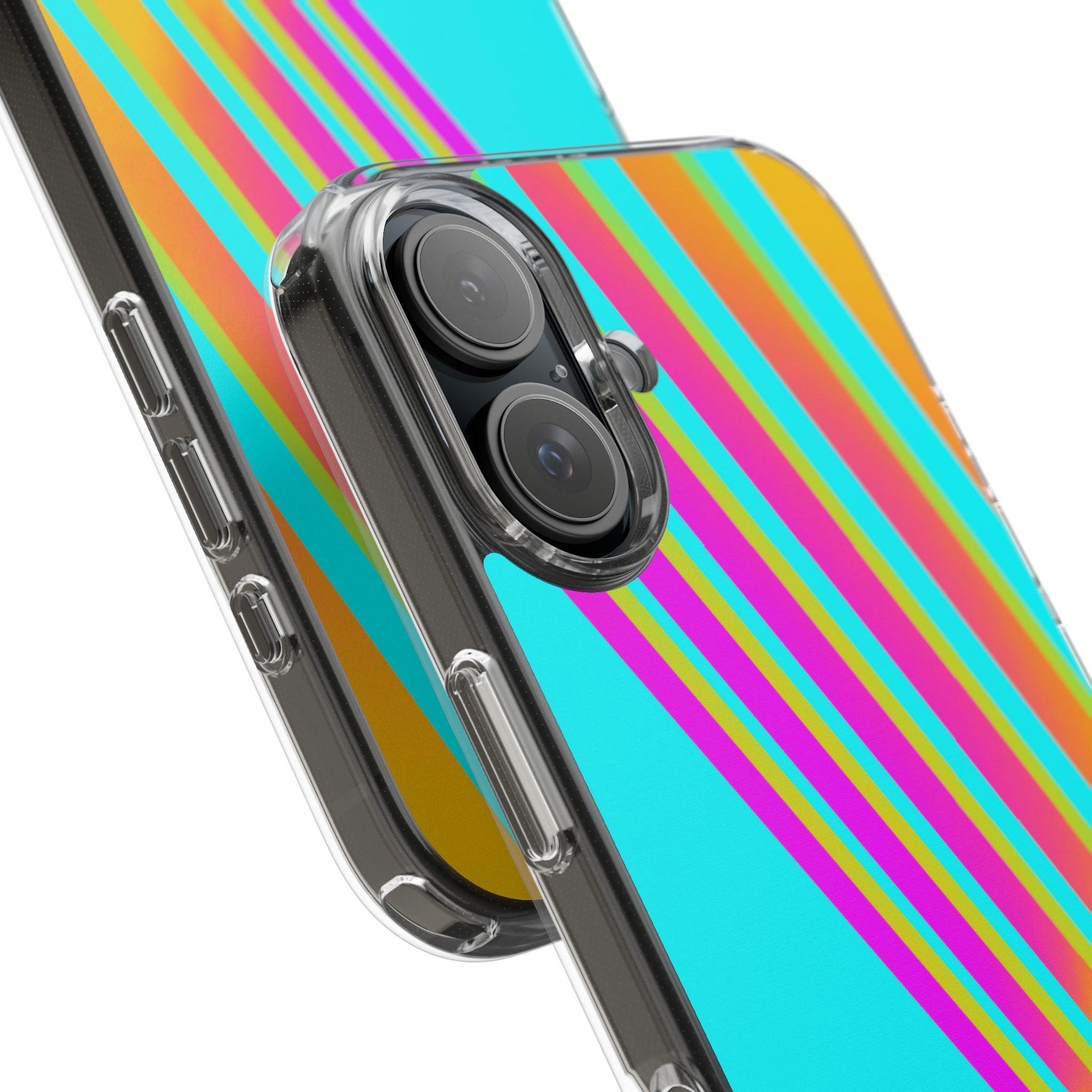 Abstract Pattern With Vibrant Color Clear Cases - covers4phones