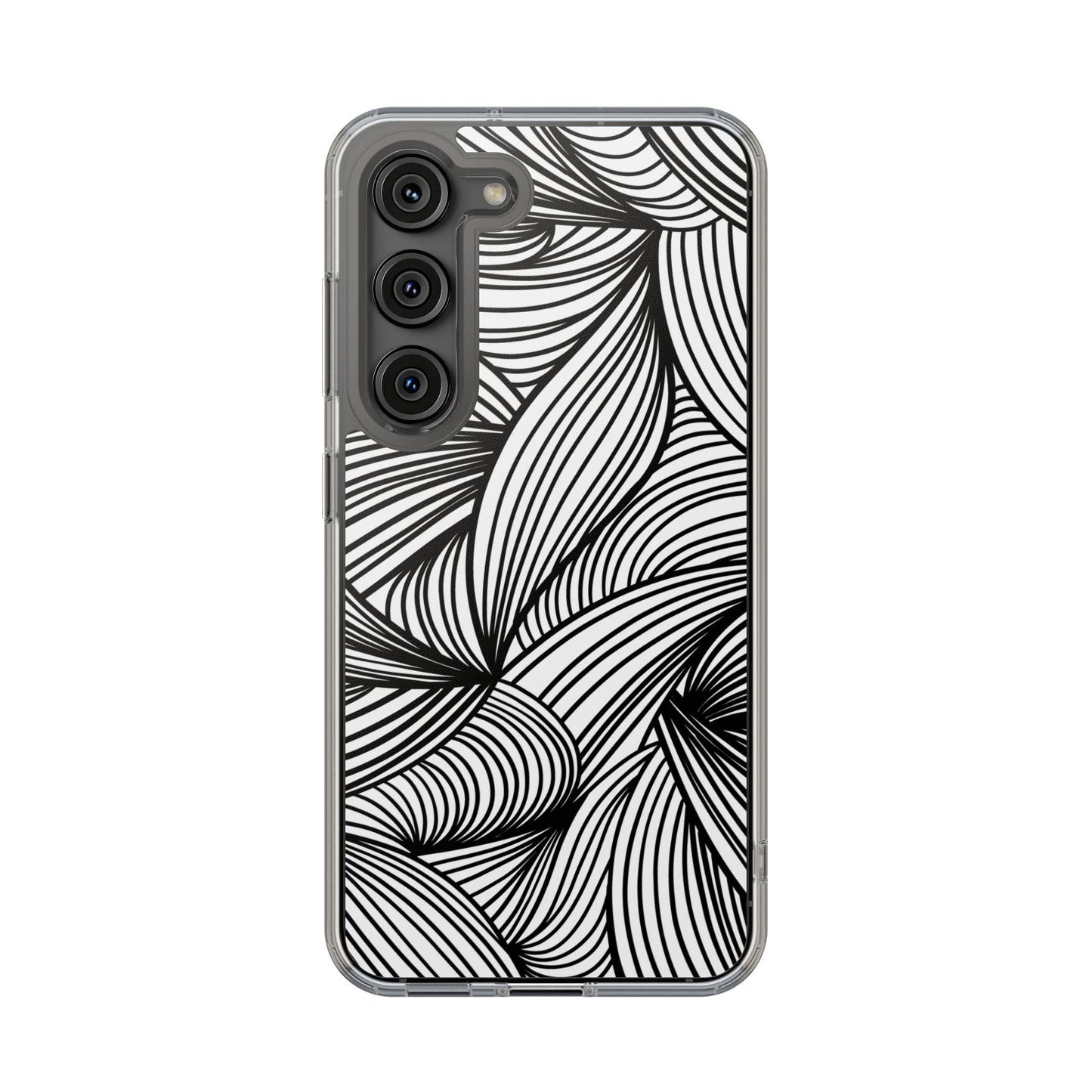 Black and White Illusion Clear Cases - covers4phones