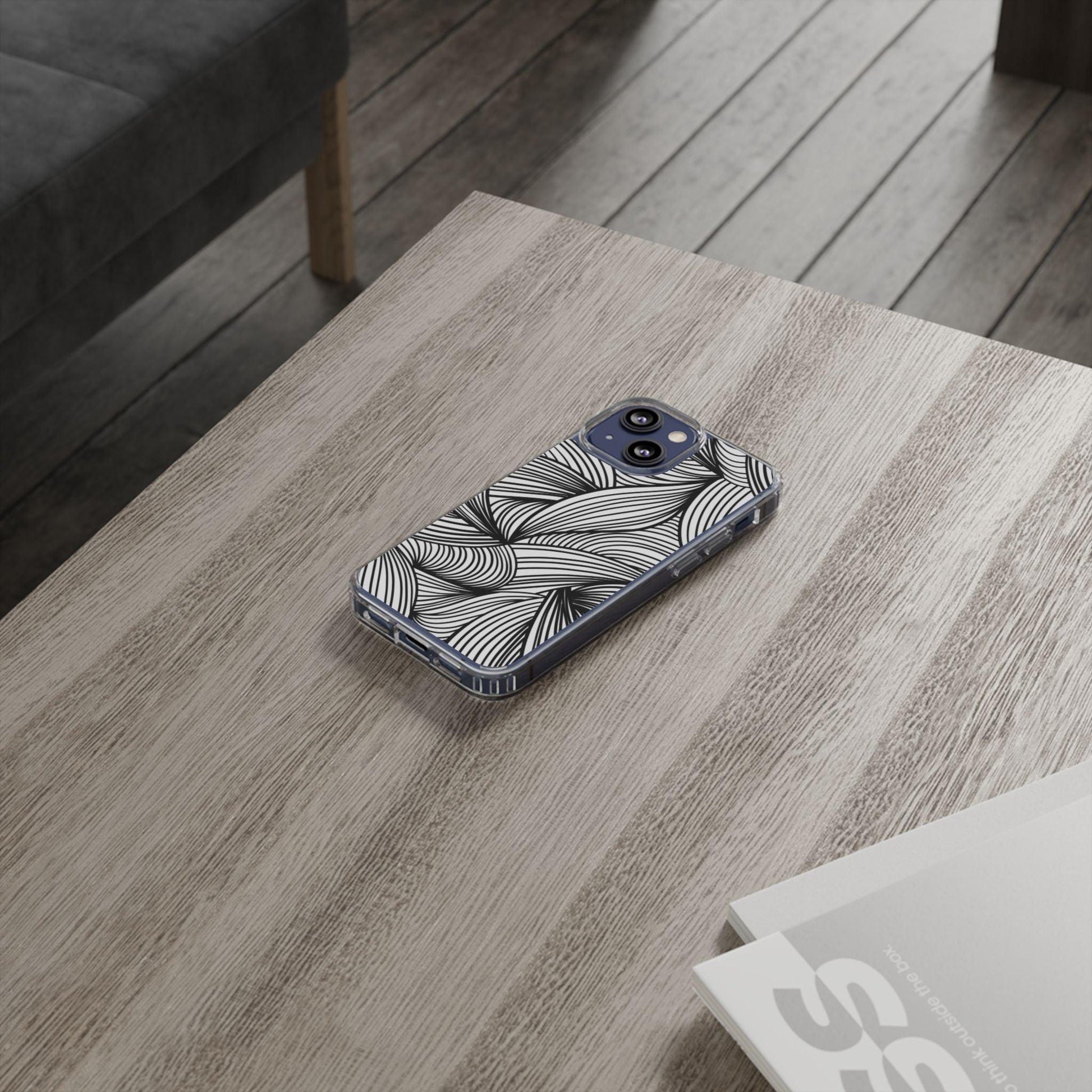 Black and White Illusion Clear Cases - covers4phones