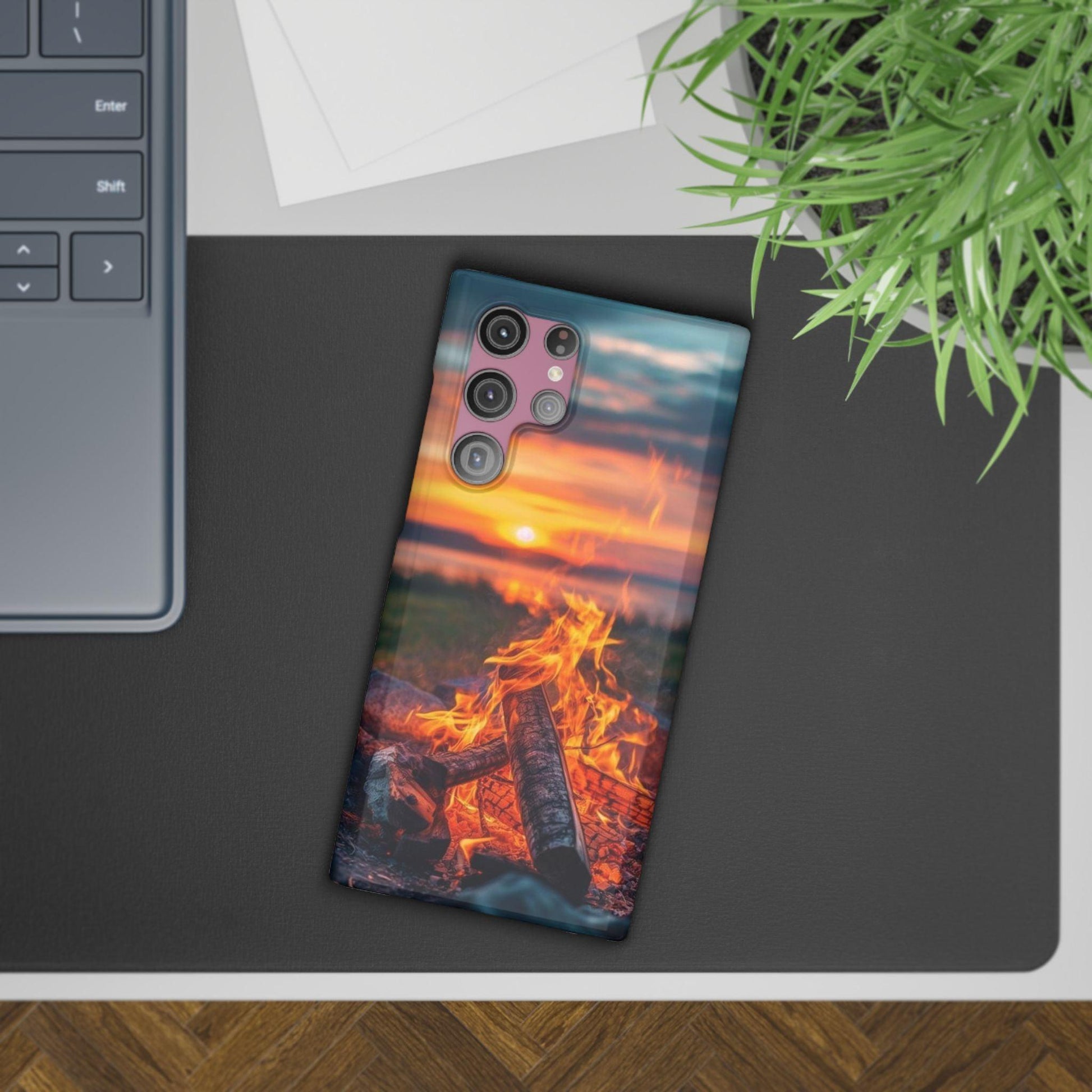 Woodland Fire Phone Case – Warmth of Nature’s Blaze on Your Device - covers4phones