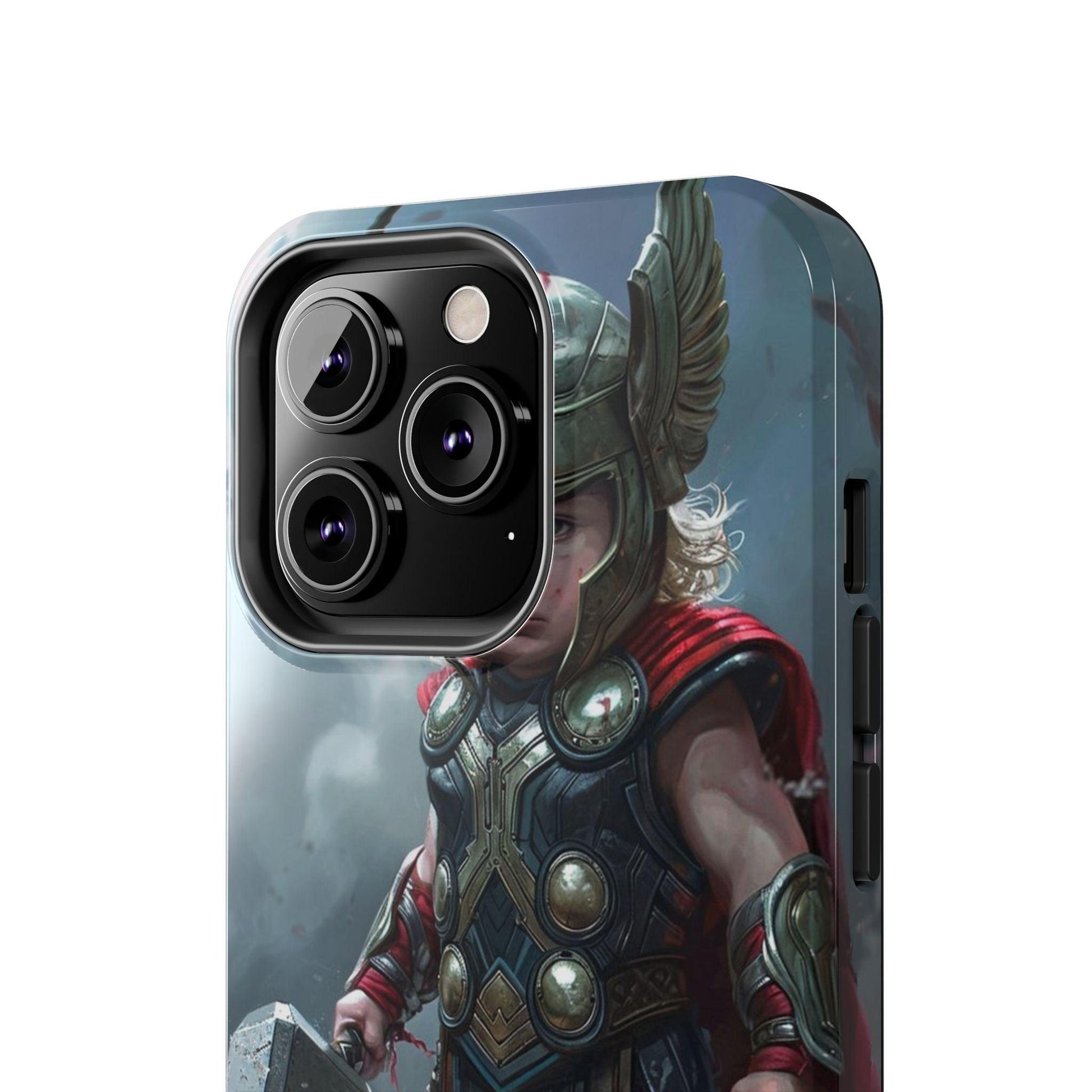 Baby Thor Superhero Printed Tough Phone Case for iPhone & Samsung Galaxy - Adorable Thunder God Design - covers4phones