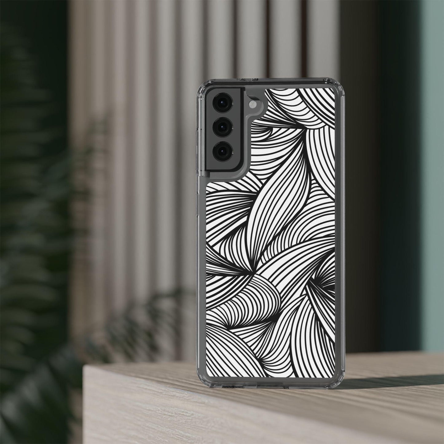 Black and White Illusion Clear Cases - covers4phones