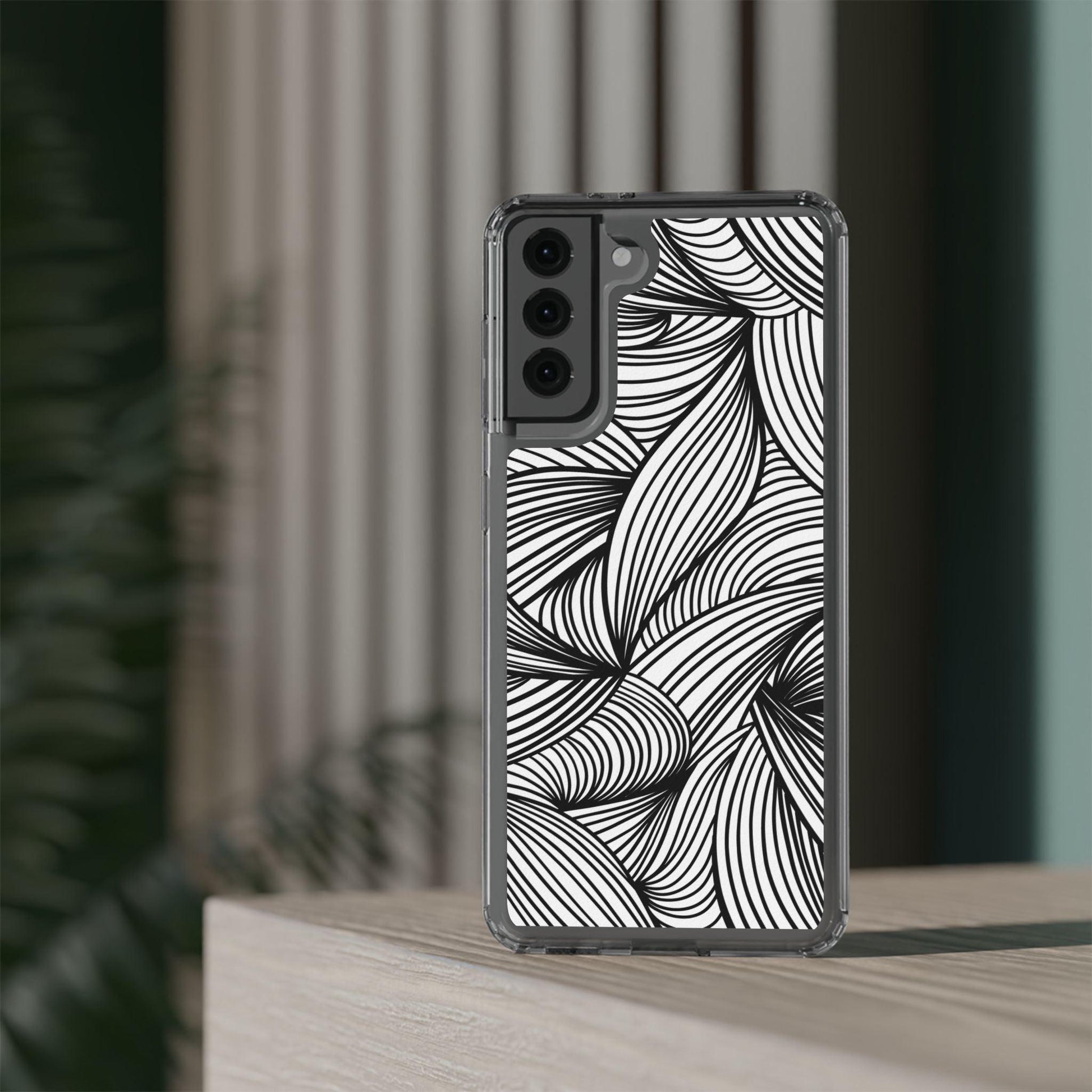 Black and White Illusion Clear Cases - covers4phones