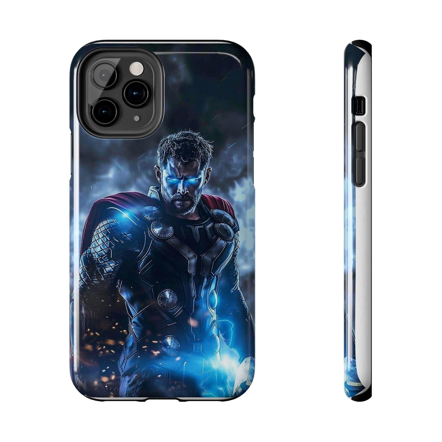 Thor, the God of Thunder in Action Printed Tough Phone Case for iPhone & Samsung Galaxy - Epic Superhero Design - covers4phones