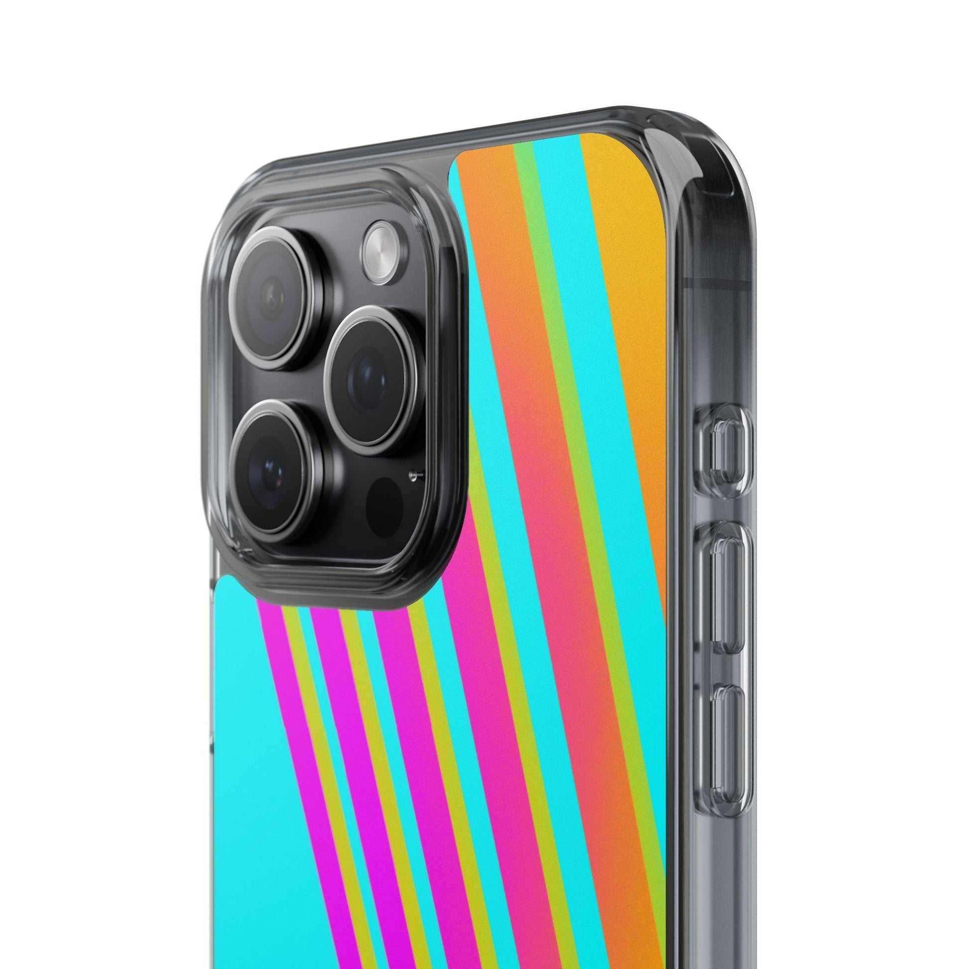 Abstract Pattern With Vibrant Color Clear Cases - covers4phones