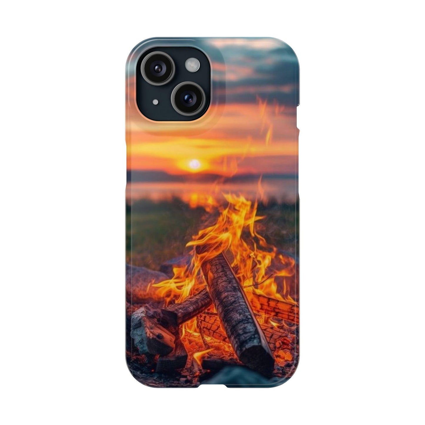 Woodland Fire Phone Case – Warmth of Nature’s Blaze on Your Device - covers4phones
