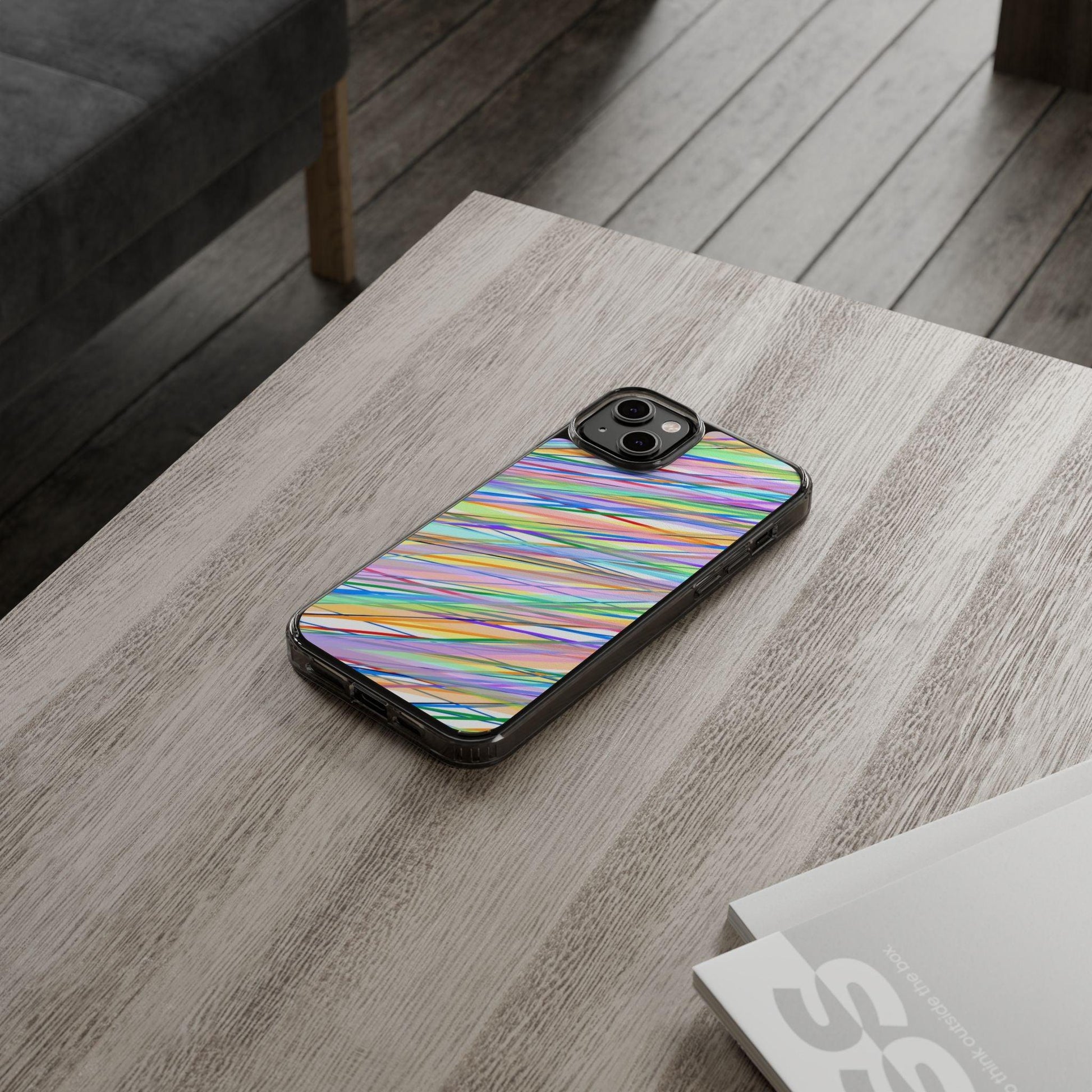 Threads Of Colors Clear Case - covers4phones