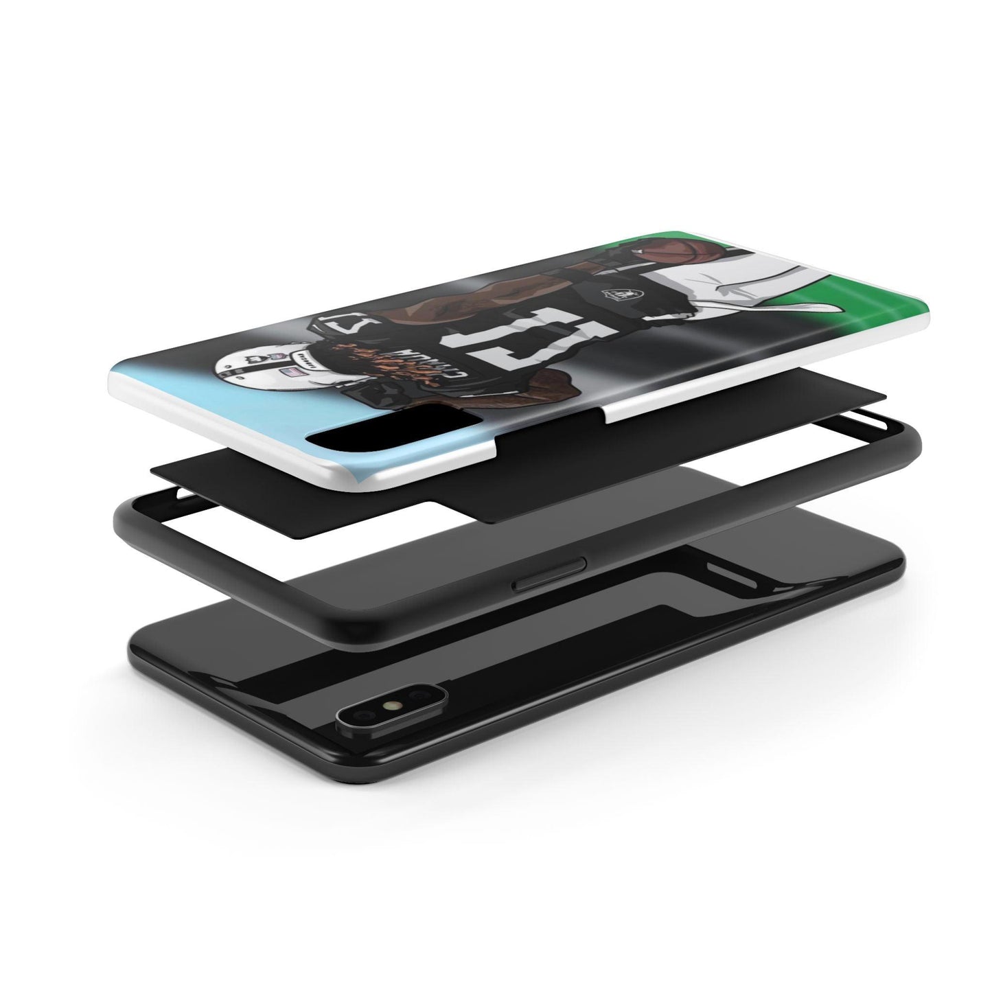 Adam 17 Player Showing Shirt Number Printed Tough Phone Case for iPhone & Samsung Galaxy - Bold Athlete Design - covers4phones