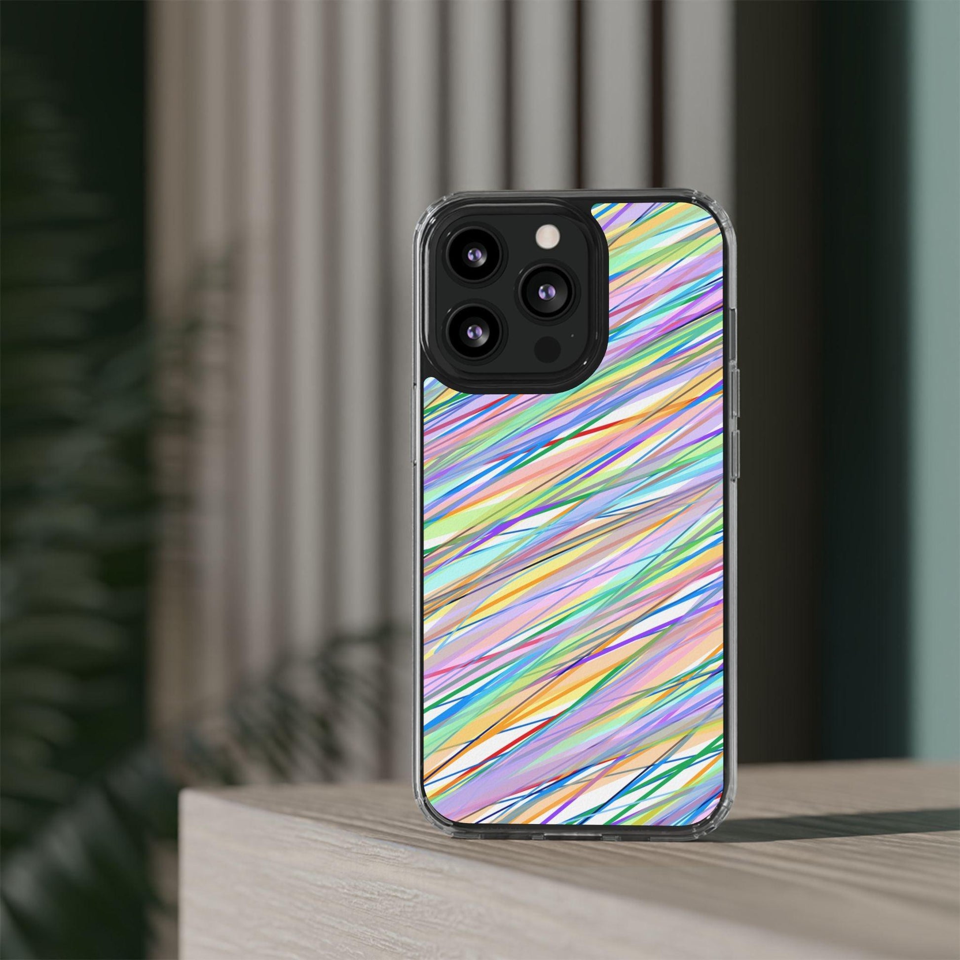 Threads Of Colors Clear Case - covers4phones