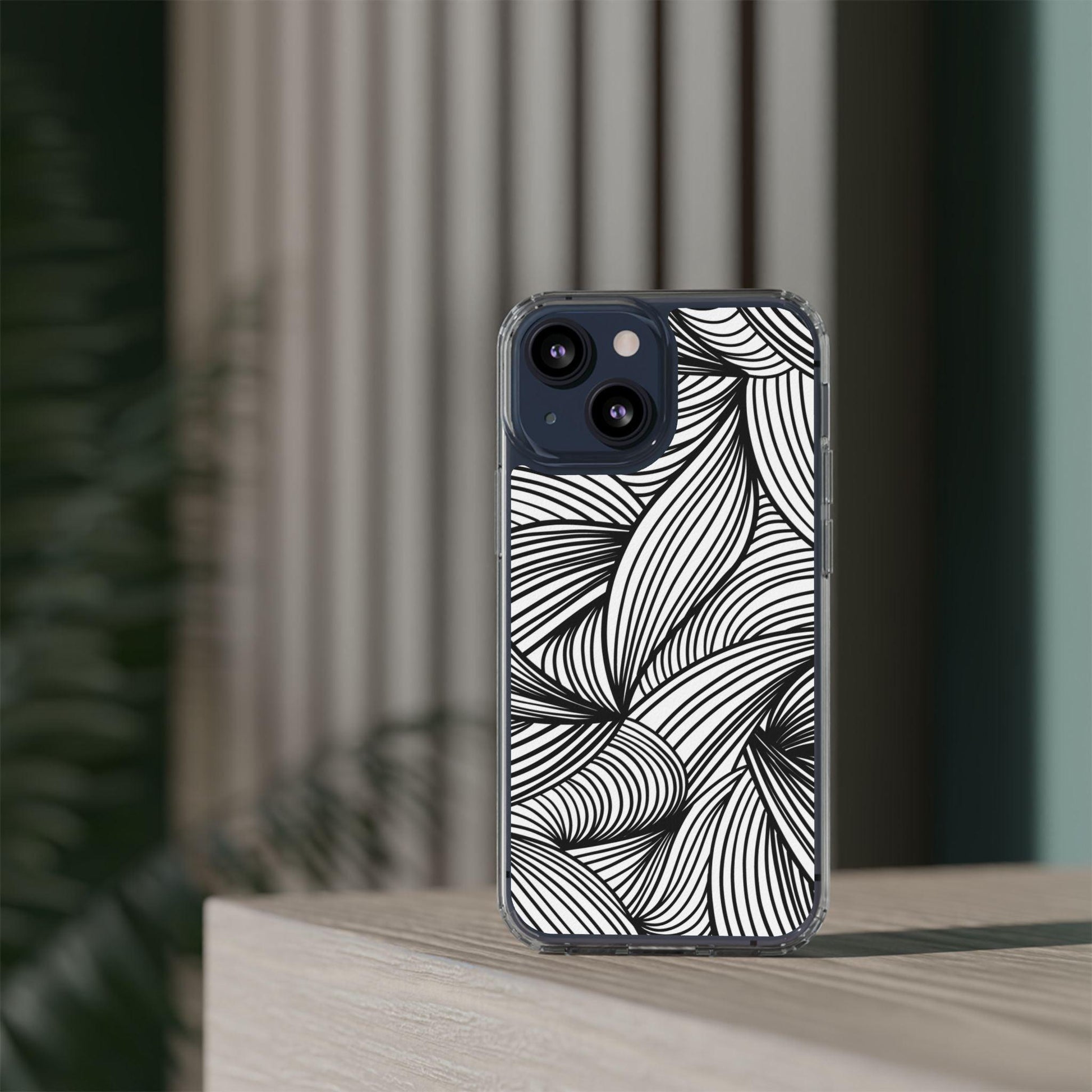 Black and White Illusion Clear Cases - covers4phones