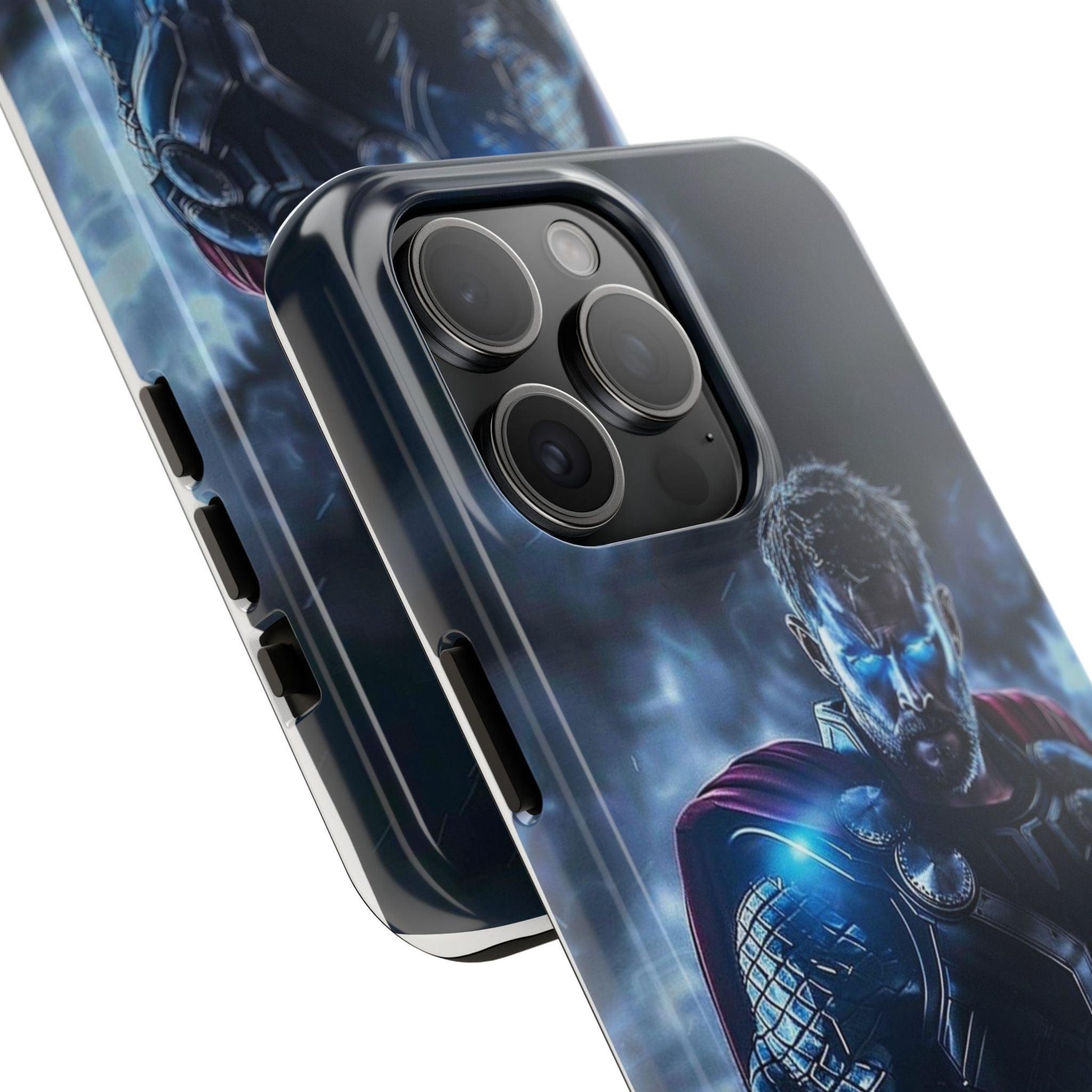 Thor, the God of Thunder in Action Printed Tough Phone Case for iPhone & Samsung Galaxy - Epic Superhero Design - covers4phones