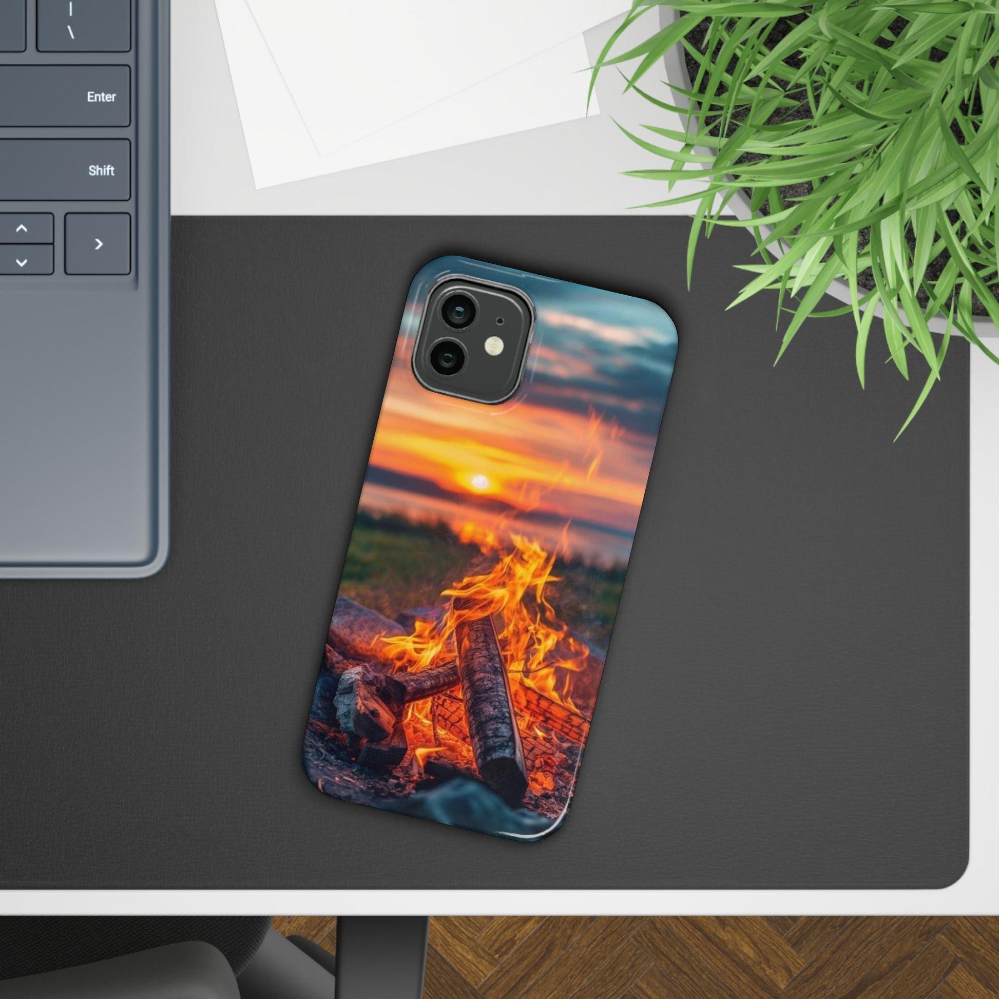 Woodland Fire Phone Case – Warmth of Nature’s Blaze on Your Device - covers4phones