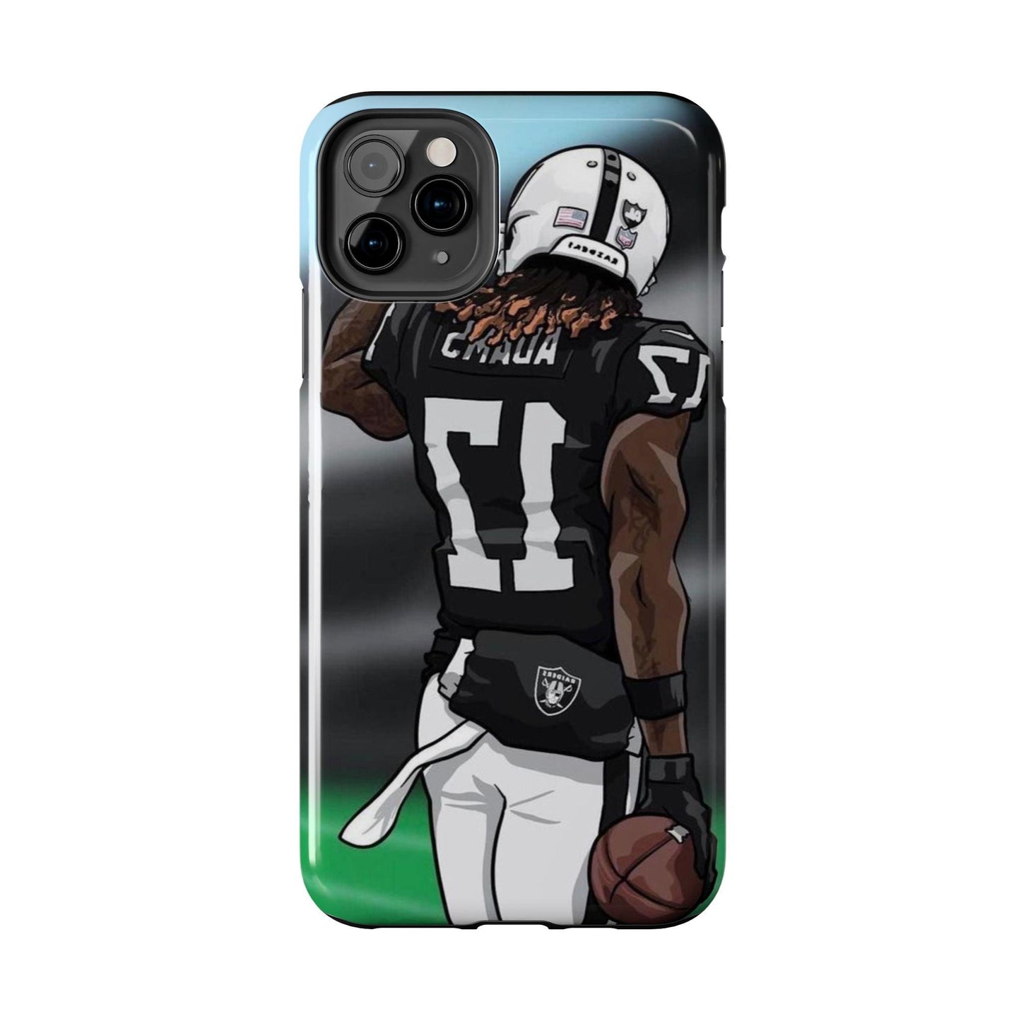 Adam 17 Player Showing Shirt Number Printed Tough Phone Case for iPhone & Samsung Galaxy - Bold Athlete Design - covers4phones