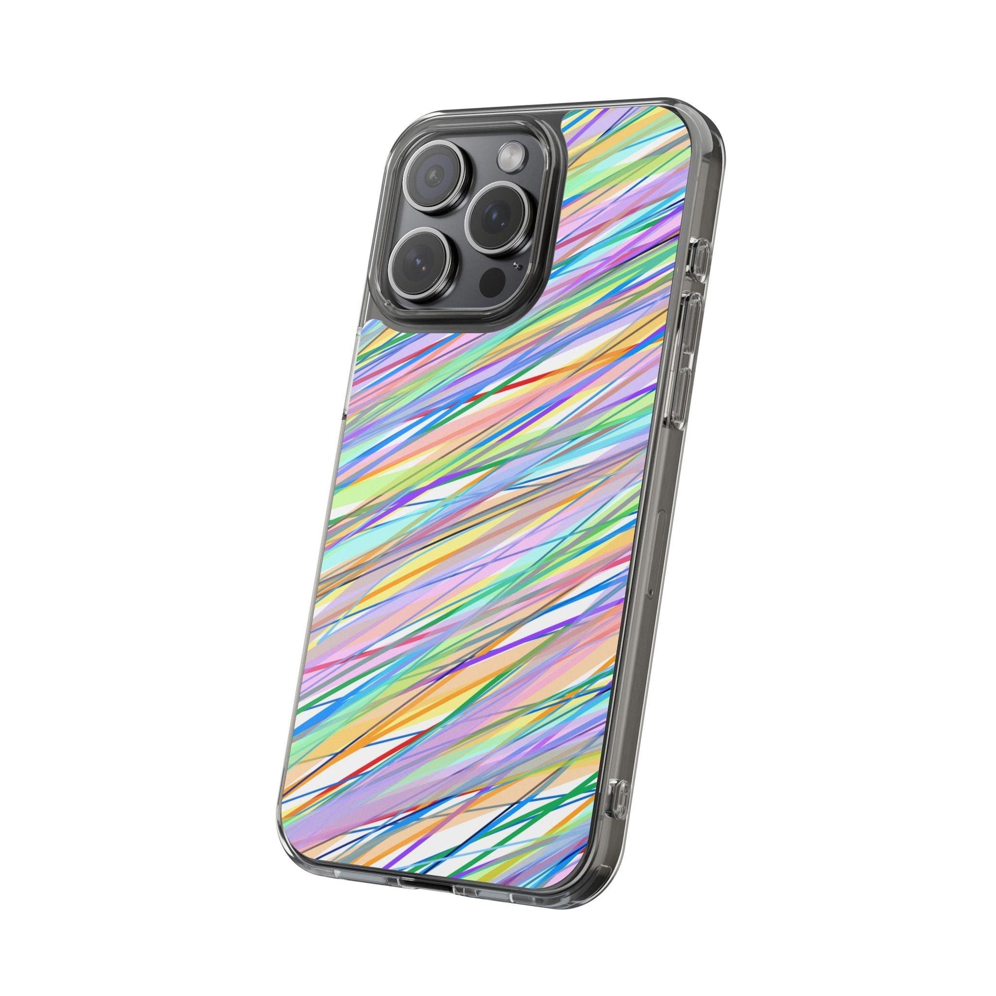 Threads Of Colors Clear Case - covers4phones