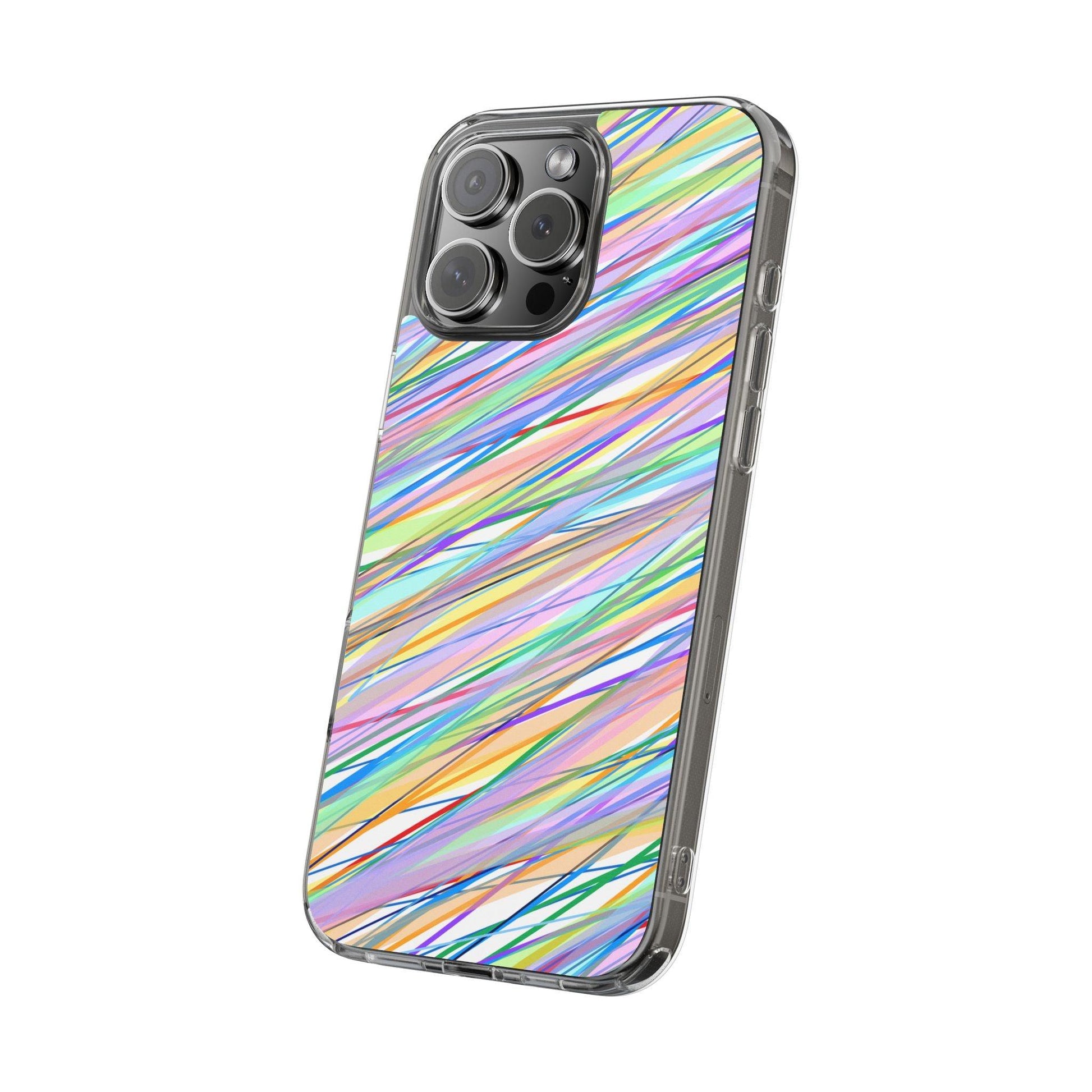 Threads Of Colors Clear Case - covers4phones