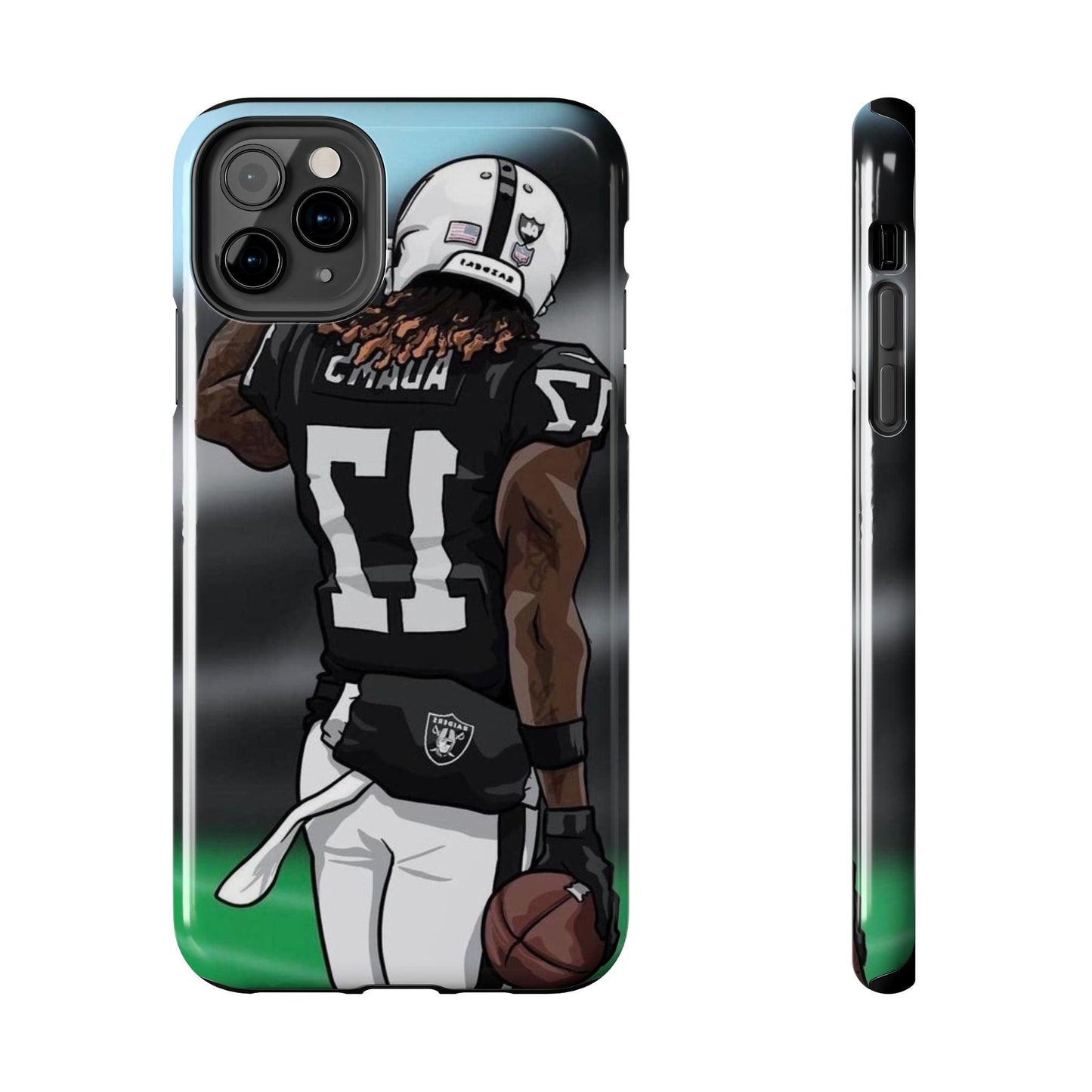 Adam 17 Player Showing Shirt Number Printed Tough Phone Case for iPhone & Samsung Galaxy - Bold Athlete Design - covers4phones