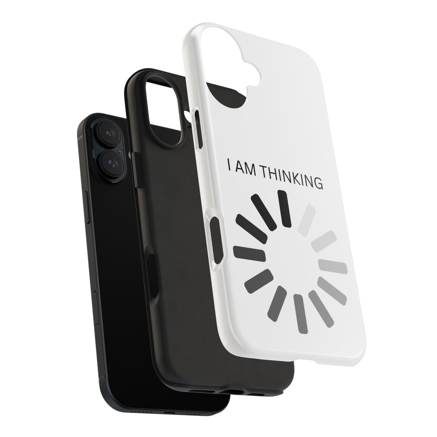 I Am Thinking To Much Text Printed Tough Phone Cases - covers4phones