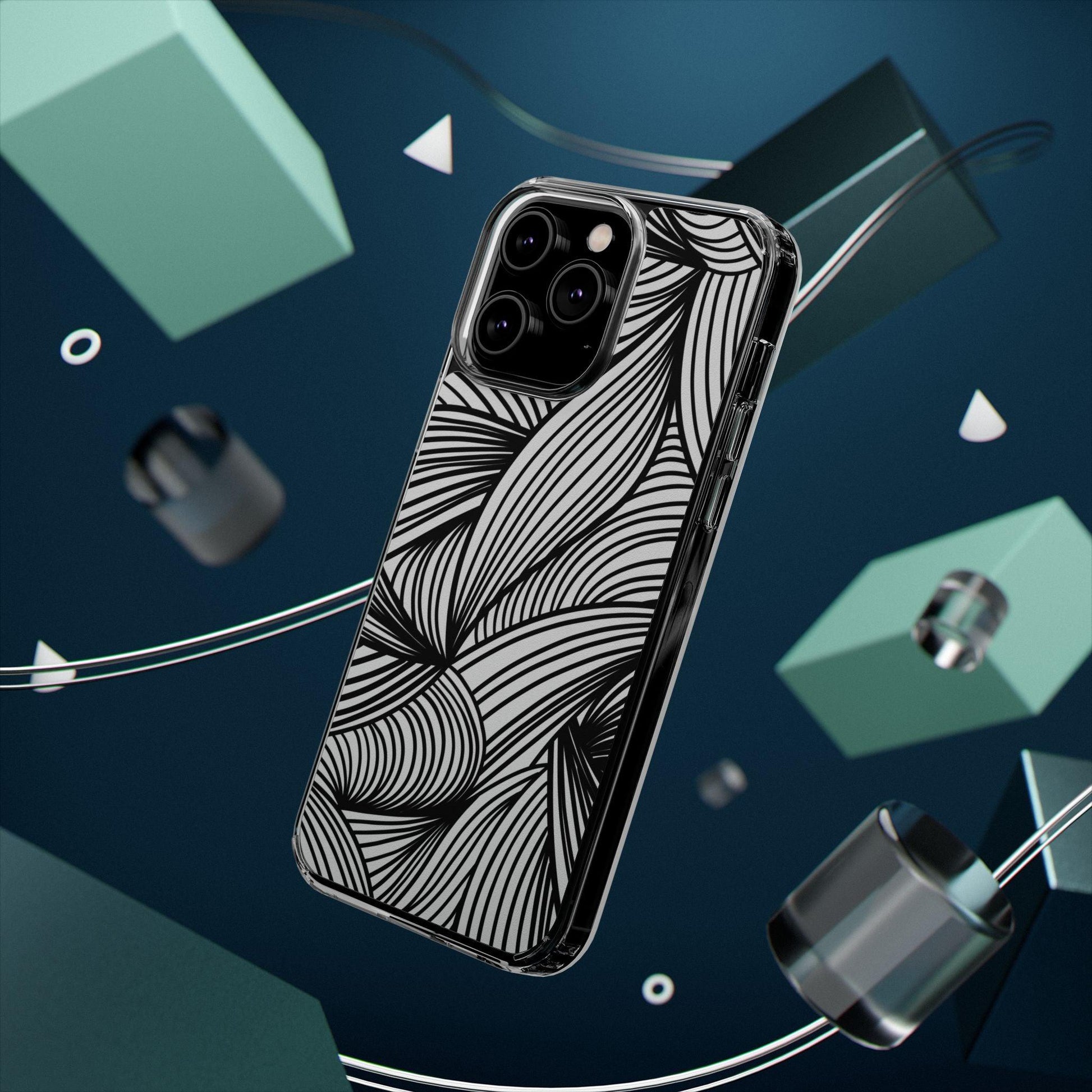 Black and White Illusion Clear Cases - covers4phones