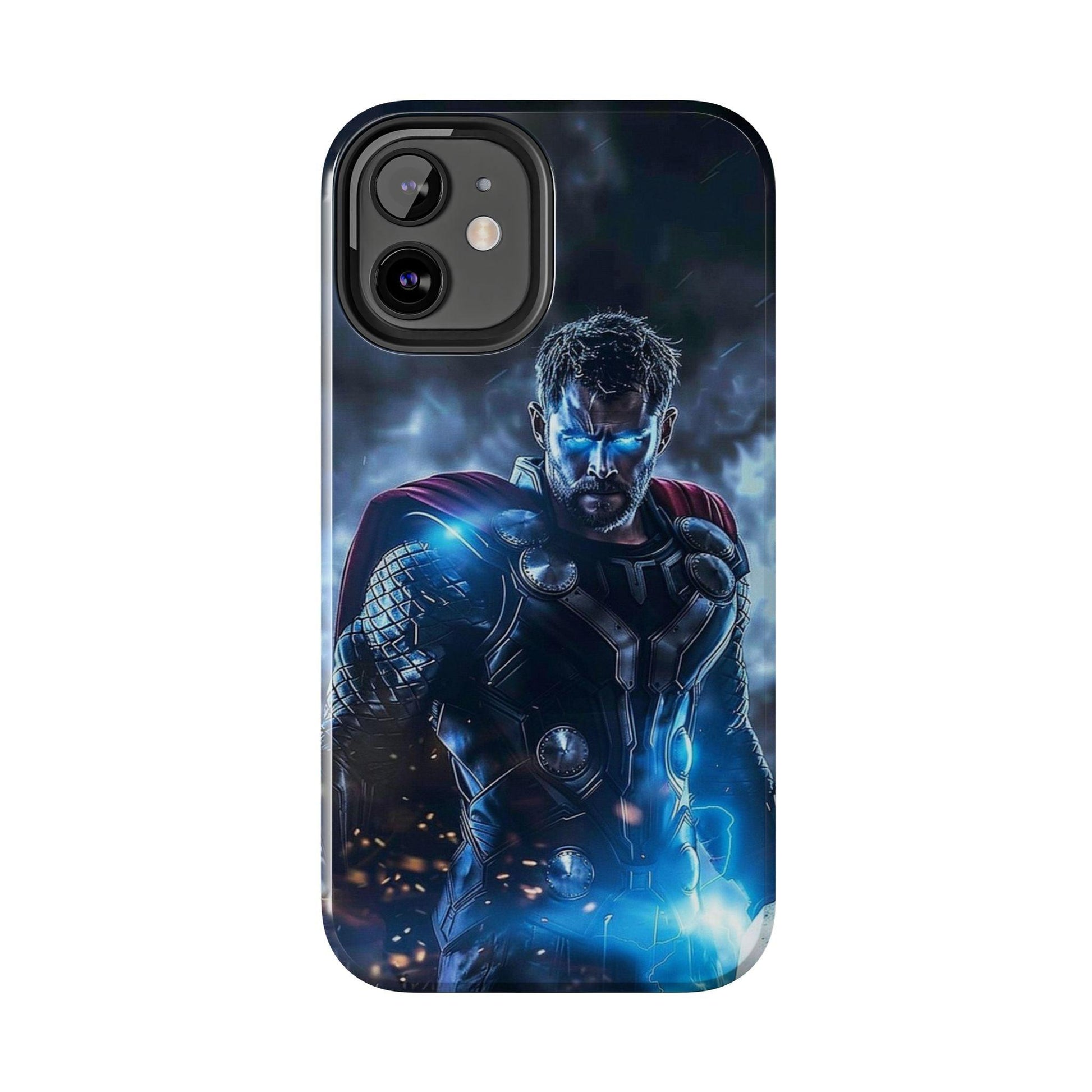 Thor, the God of Thunder in Action Printed Tough Phone Case for iPhone & Samsung Galaxy - Epic Superhero Design - covers4phones