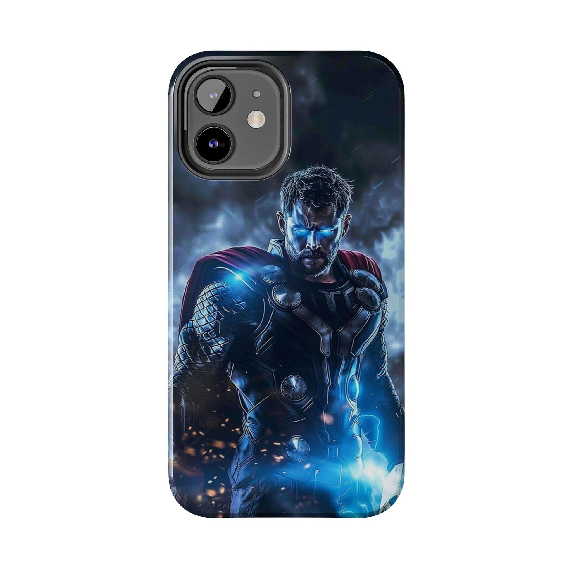 Thor, the God of Thunder in Action Printed Tough Phone Case for iPhone & Samsung Galaxy - Epic Superhero Design - covers4phones
