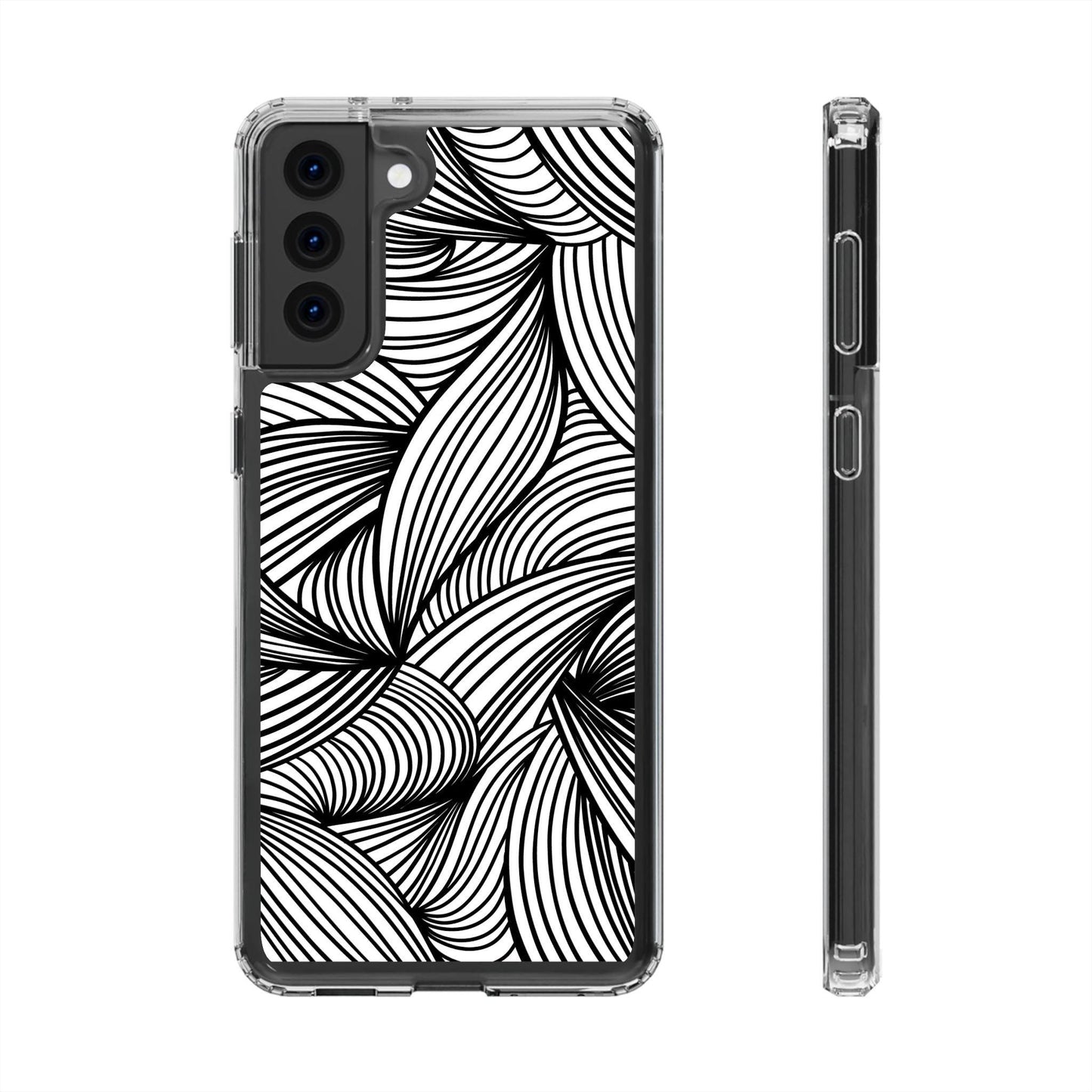 Black and White Illusion Clear Cases - covers4phones