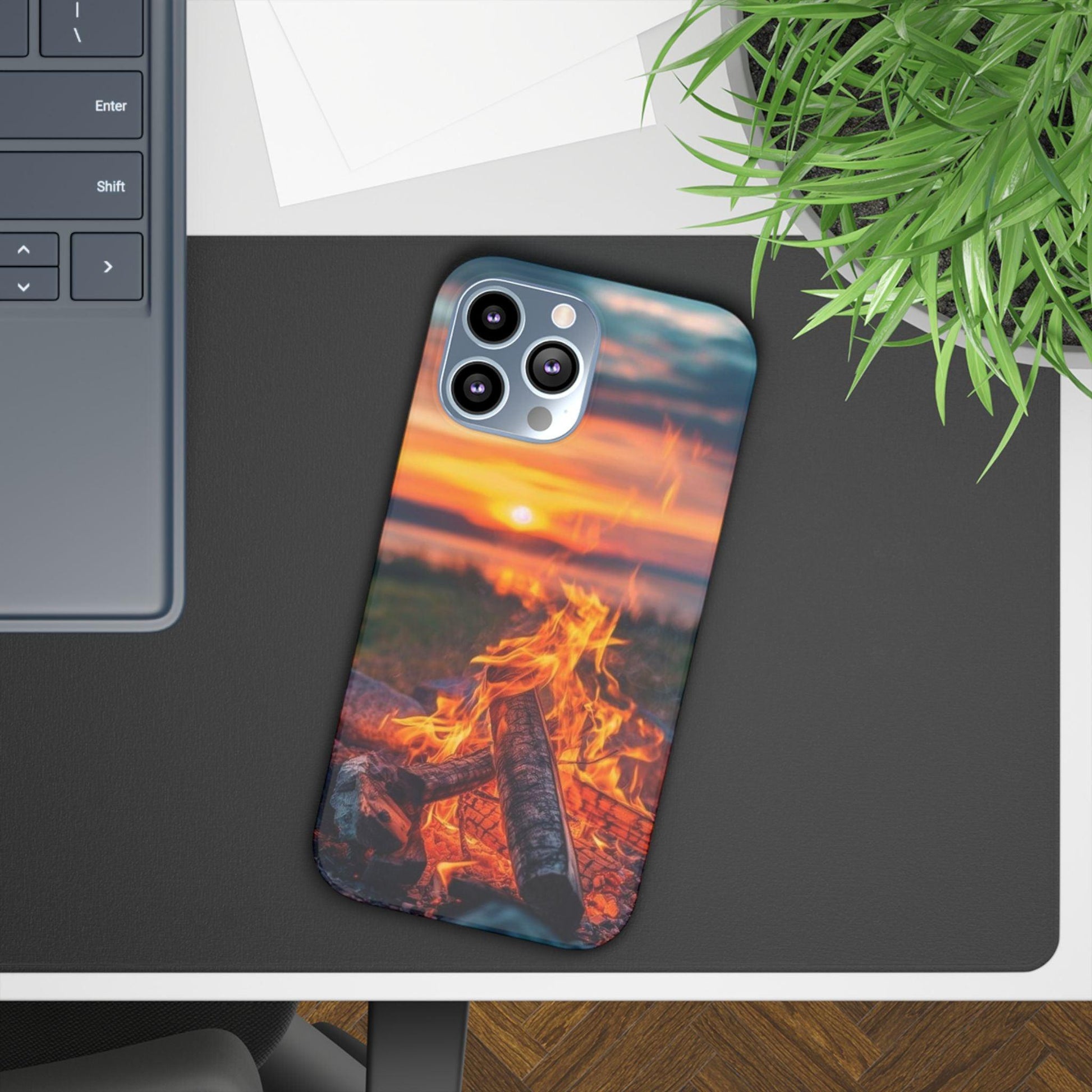 Woodland Fire Phone Case – Warmth of Nature’s Blaze on Your Device - covers4phones