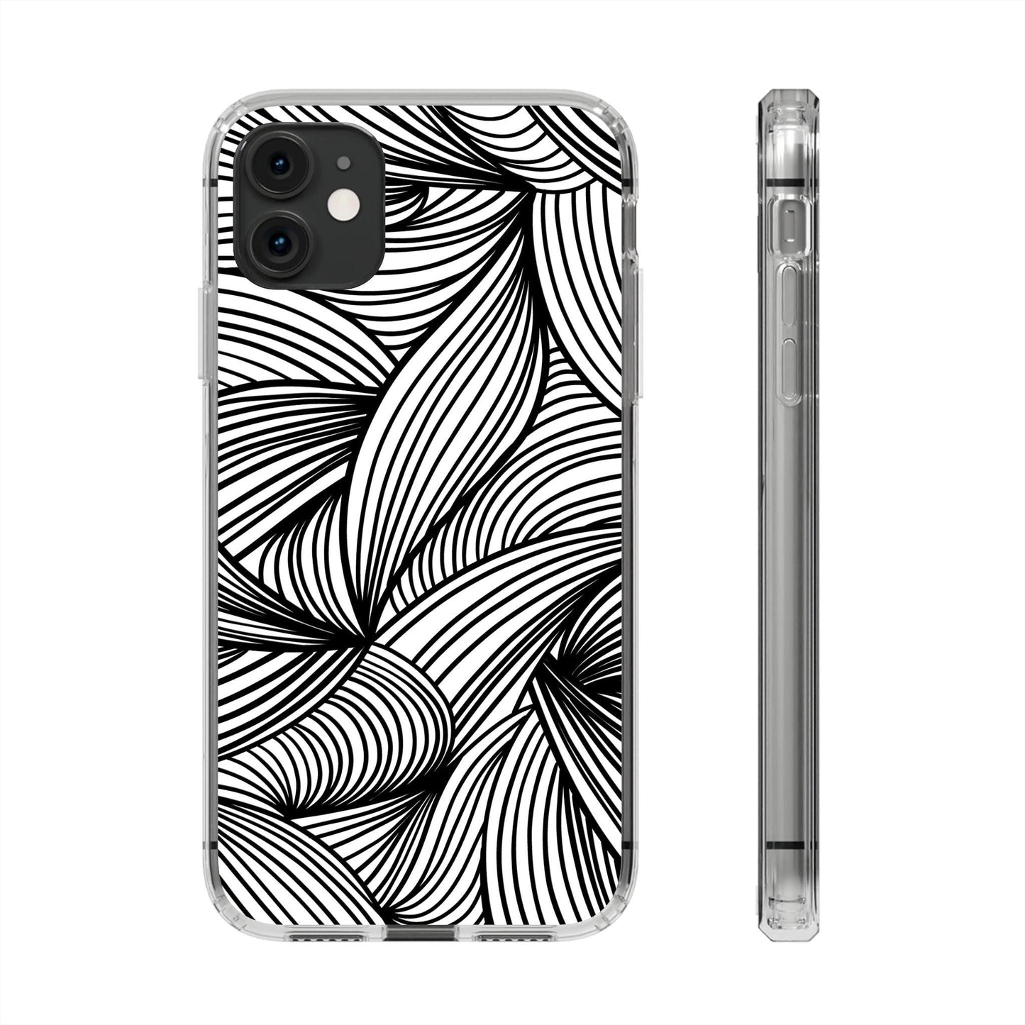 Black and White Illusion Clear Cases - covers4phones