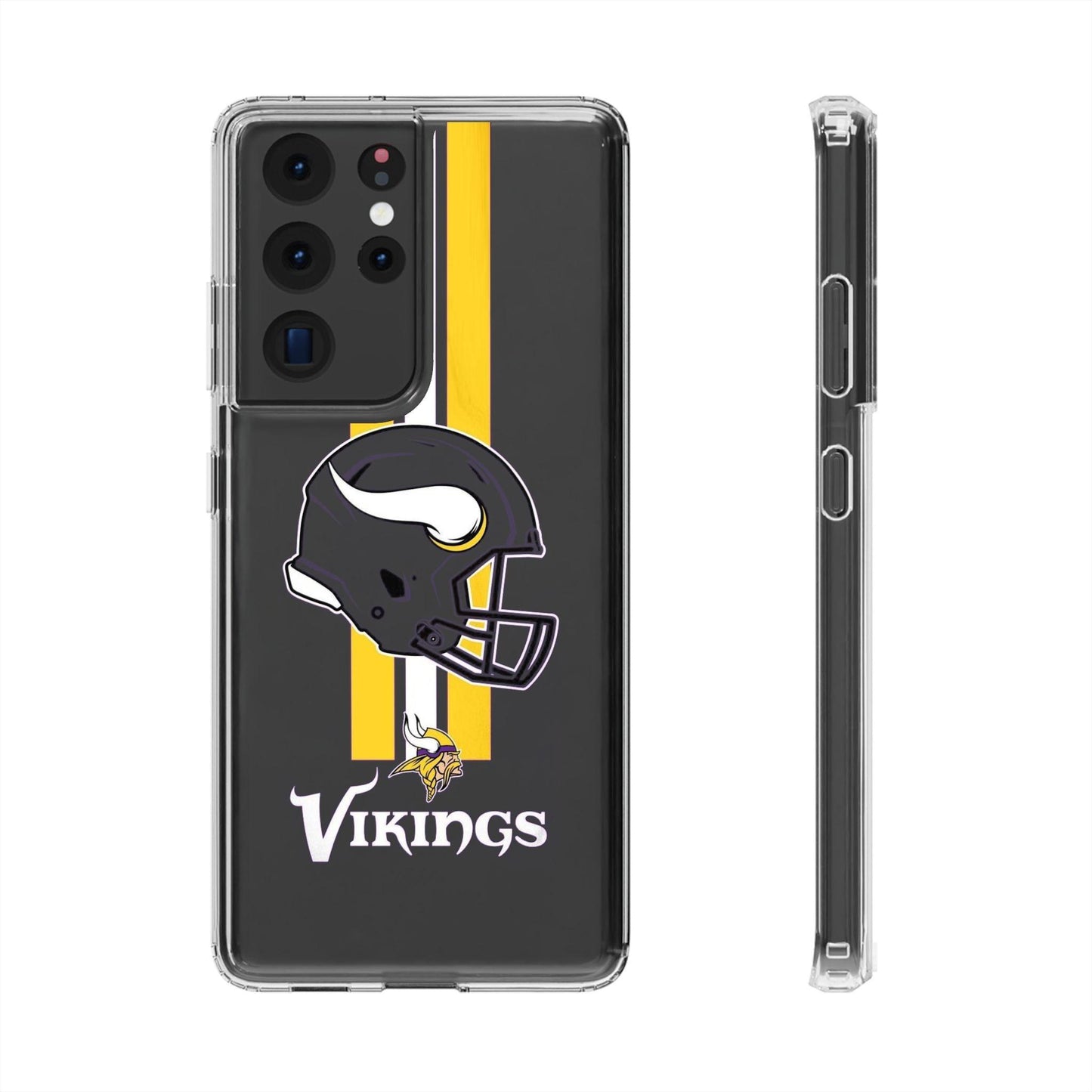 NFL Minnesota Vikings Team Printed Clear Silicone Phone Case for Samsung - covers4phones