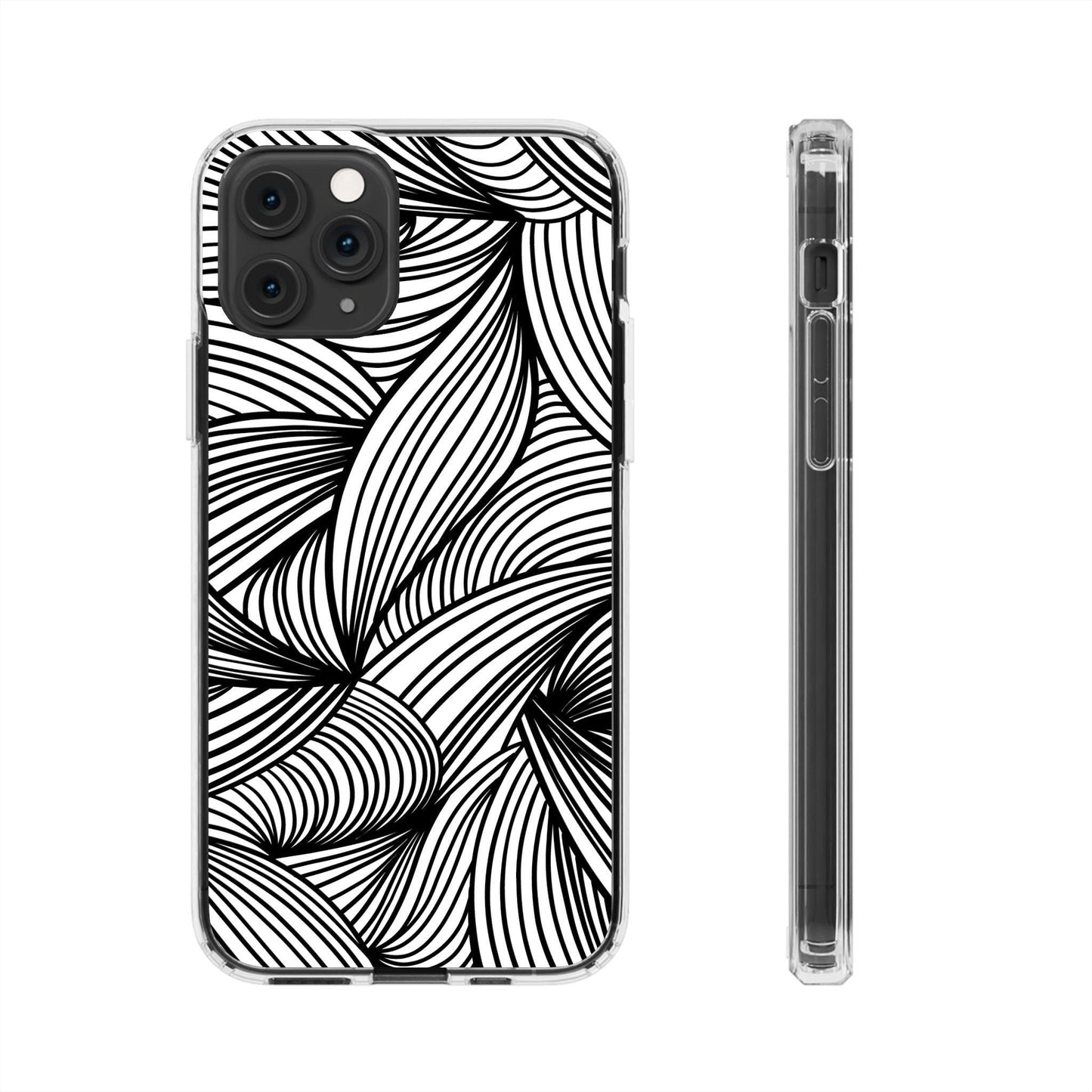 Black and White Illusion Clear Cases - covers4phones