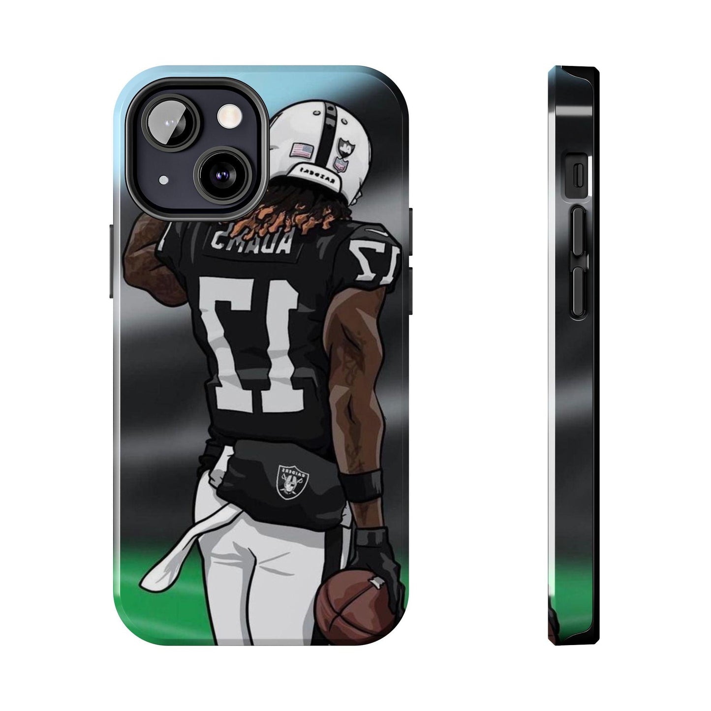Adam 17 Player Showing Shirt Number Printed Tough Phone Case for iPhone & Samsung Galaxy - Bold Athlete Design - covers4phones
