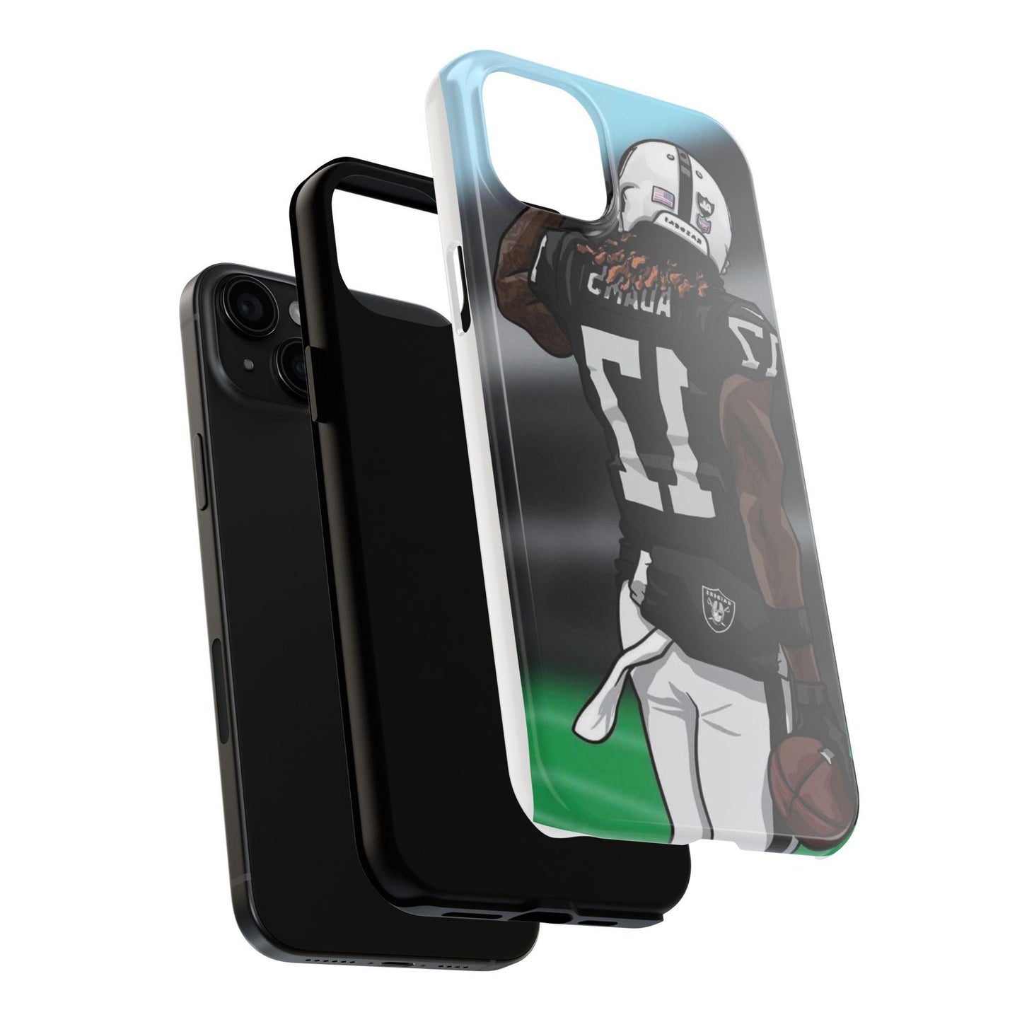 Adam 17 Player Showing Shirt Number Printed Tough Phone Case for iPhone & Samsung Galaxy - Bold Athlete Design - covers4phones