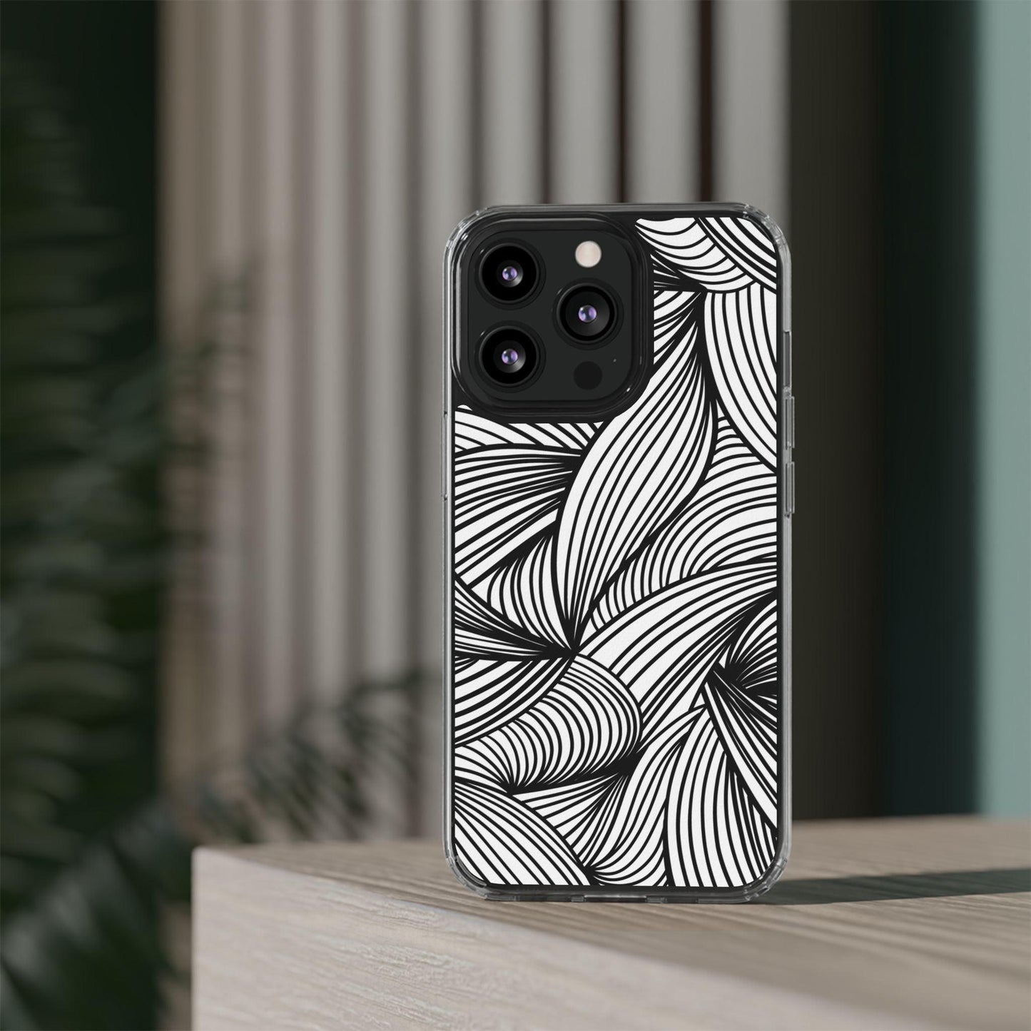 Black and White Illusion Clear Cases - covers4phones