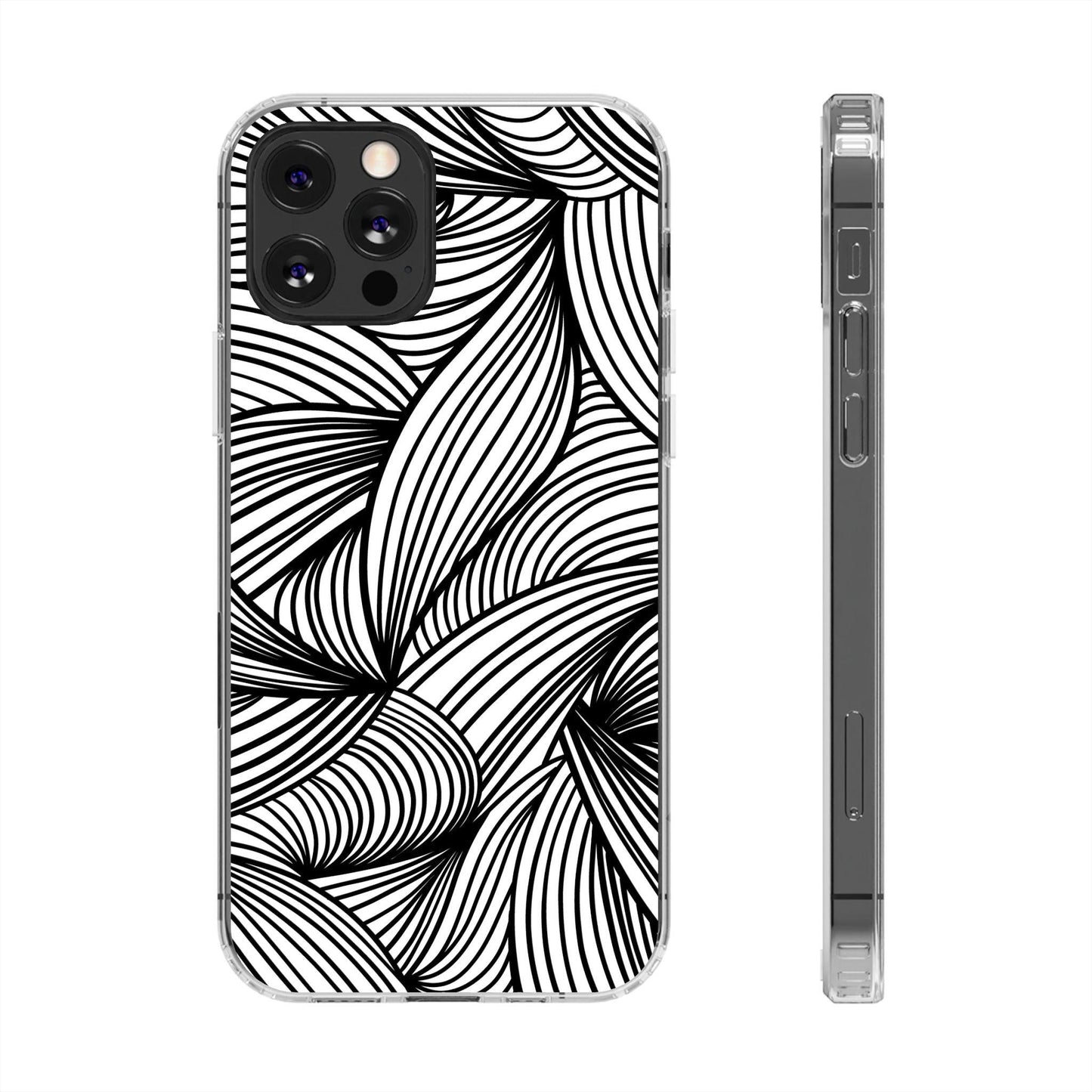 Black and White Illusion Clear Cases - covers4phones