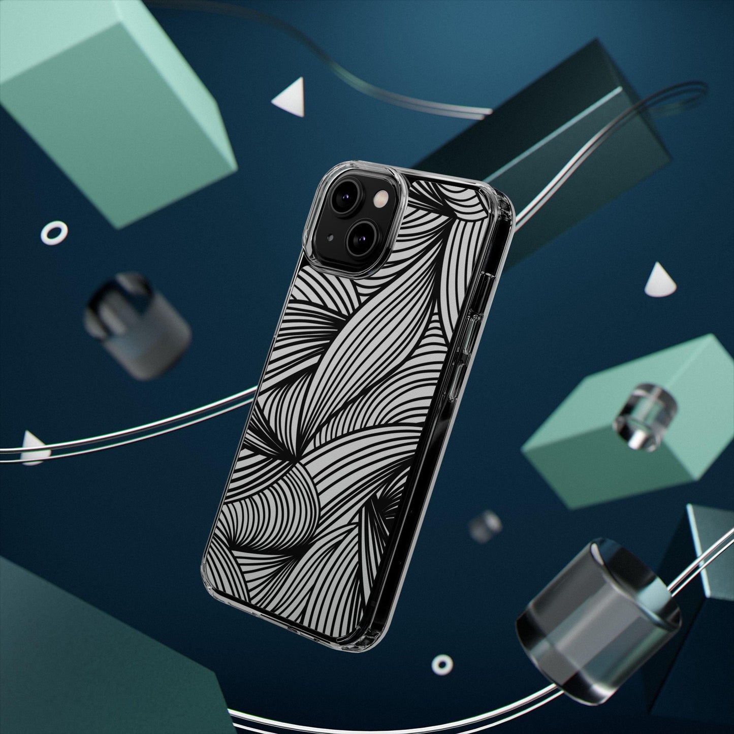 Black and White Illusion Clear Cases - covers4phones