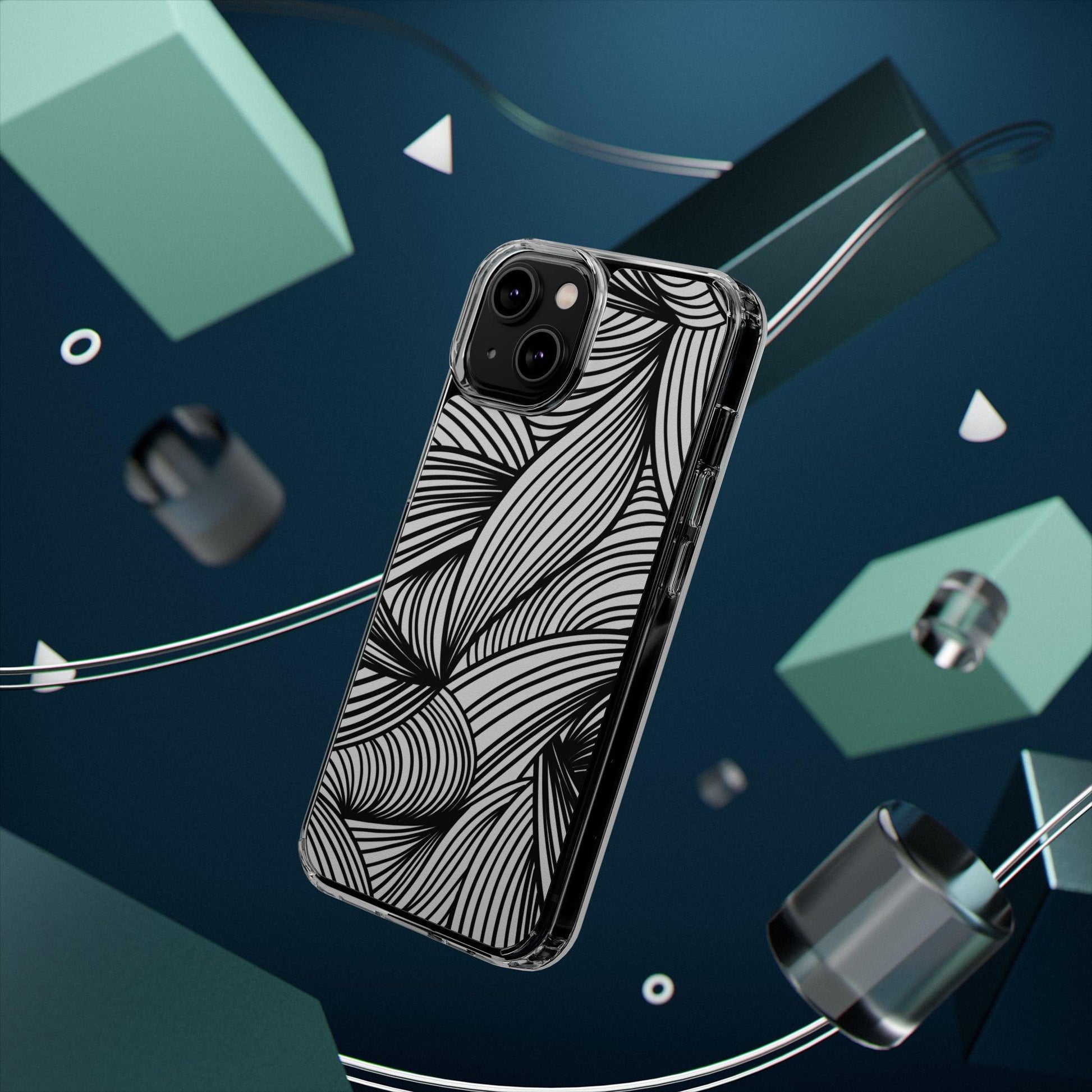 Black and White Illusion Clear Cases - covers4phones