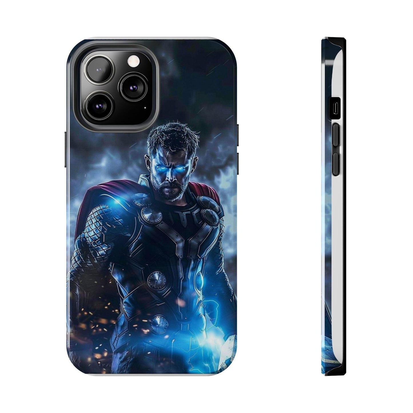 Thor, the God of Thunder in Action Printed Tough Phone Case for iPhone & Samsung Galaxy - Epic Superhero Design - covers4phones