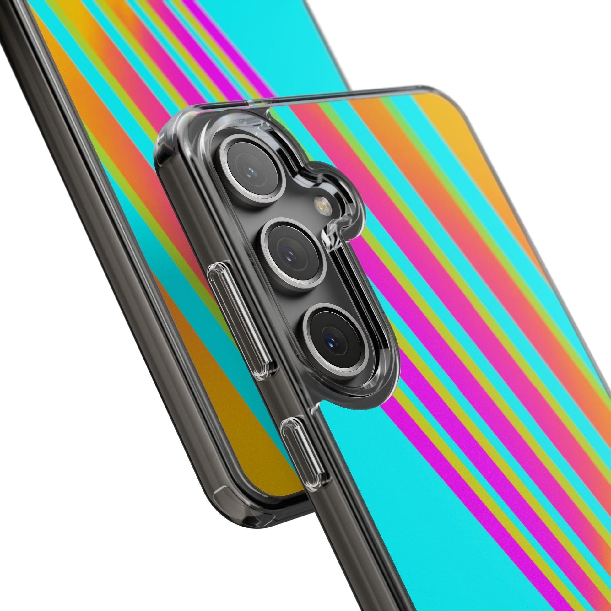 Abstract Pattern With Vibrant Color Clear Cases - covers4phones