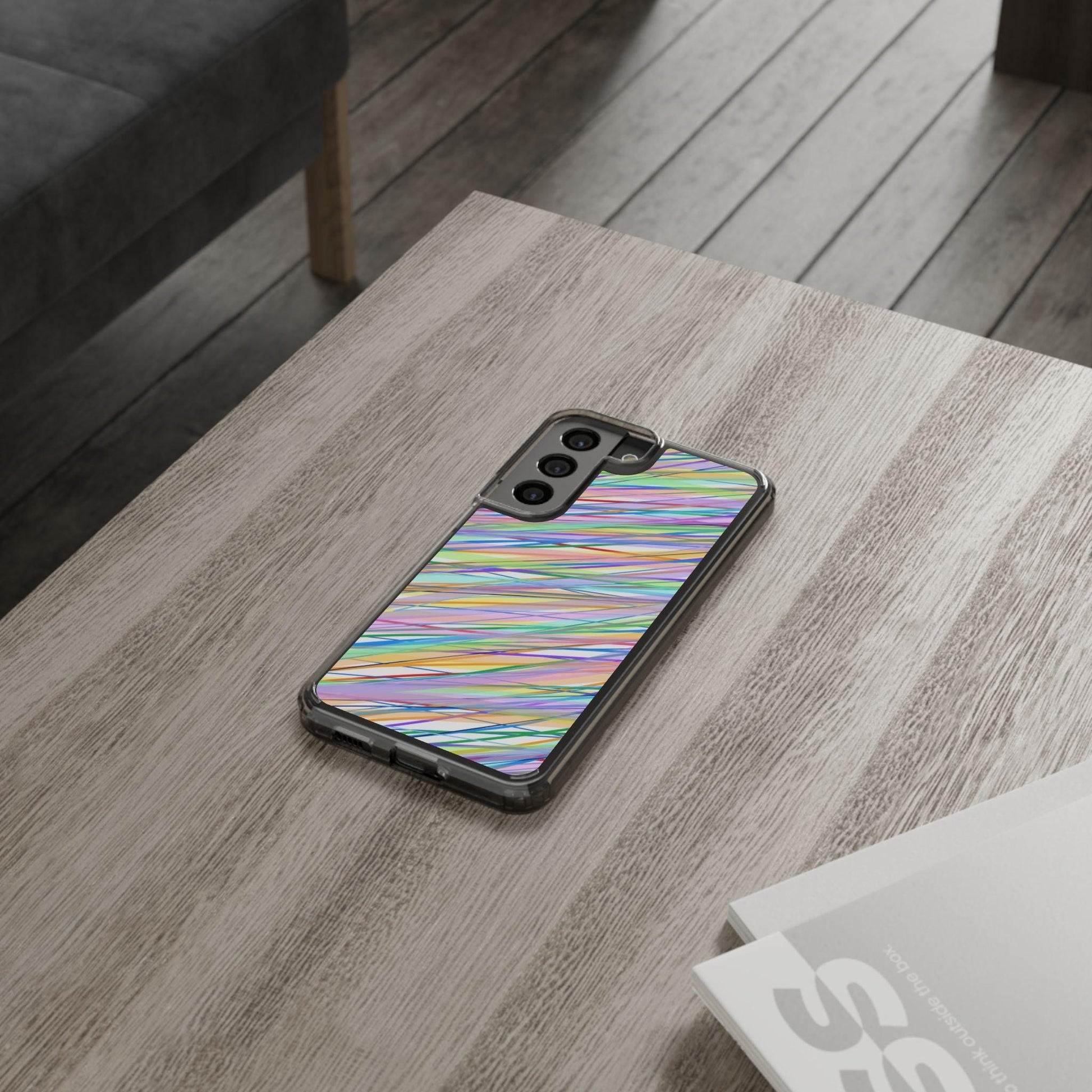 Threads Of Colors Clear Case - covers4phones