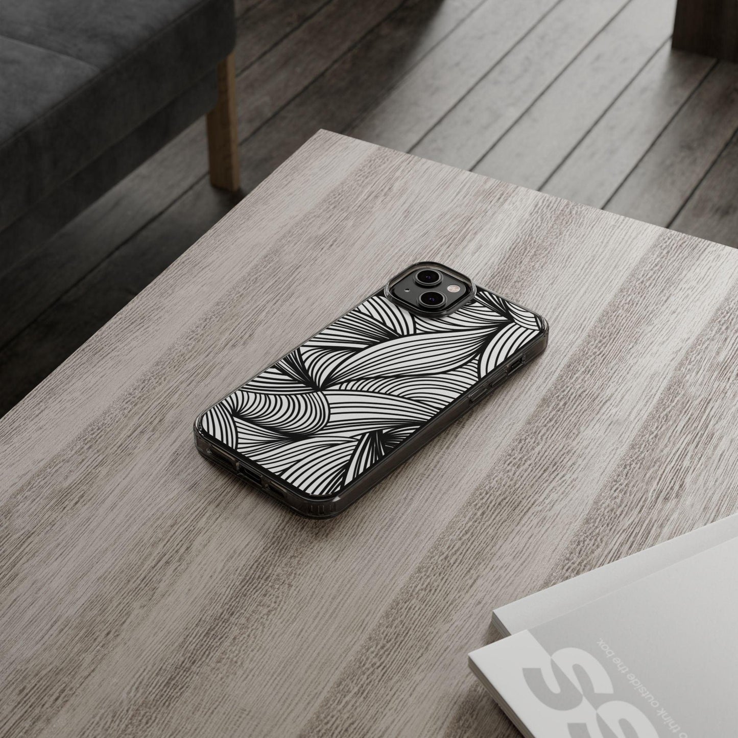 Black and White Illusion Clear Cases - covers4phones