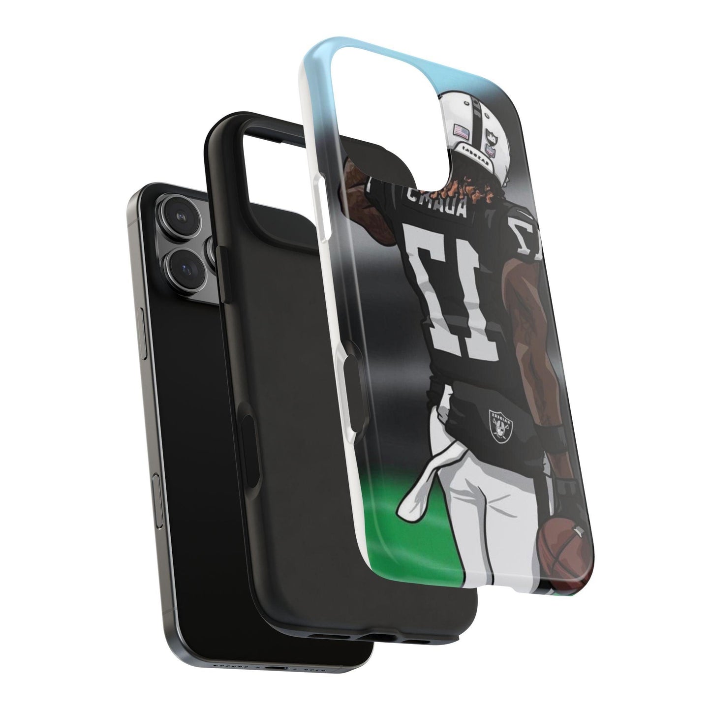 Adam 17 Player Showing Shirt Number Printed Tough Phone Case for iPhone & Samsung Galaxy - Bold Athlete Design - covers4phones