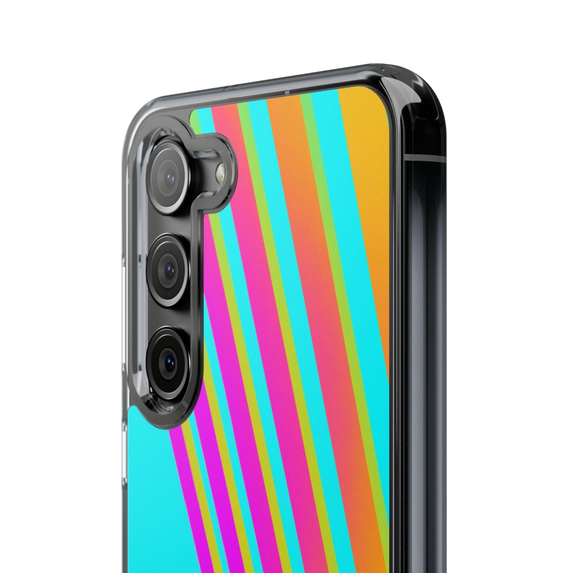 Abstract Pattern With Vibrant Color Clear Cases - covers4phones