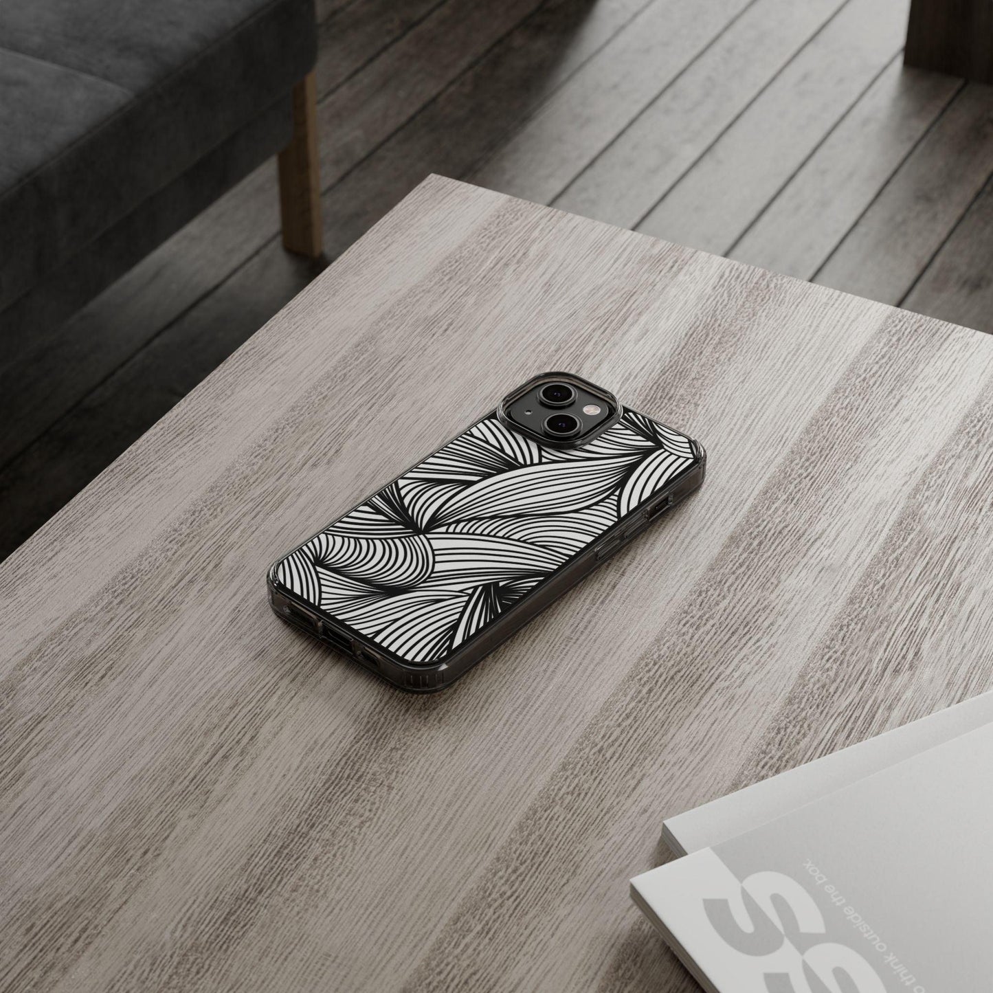 Black and White Illusion Clear Cases - covers4phones