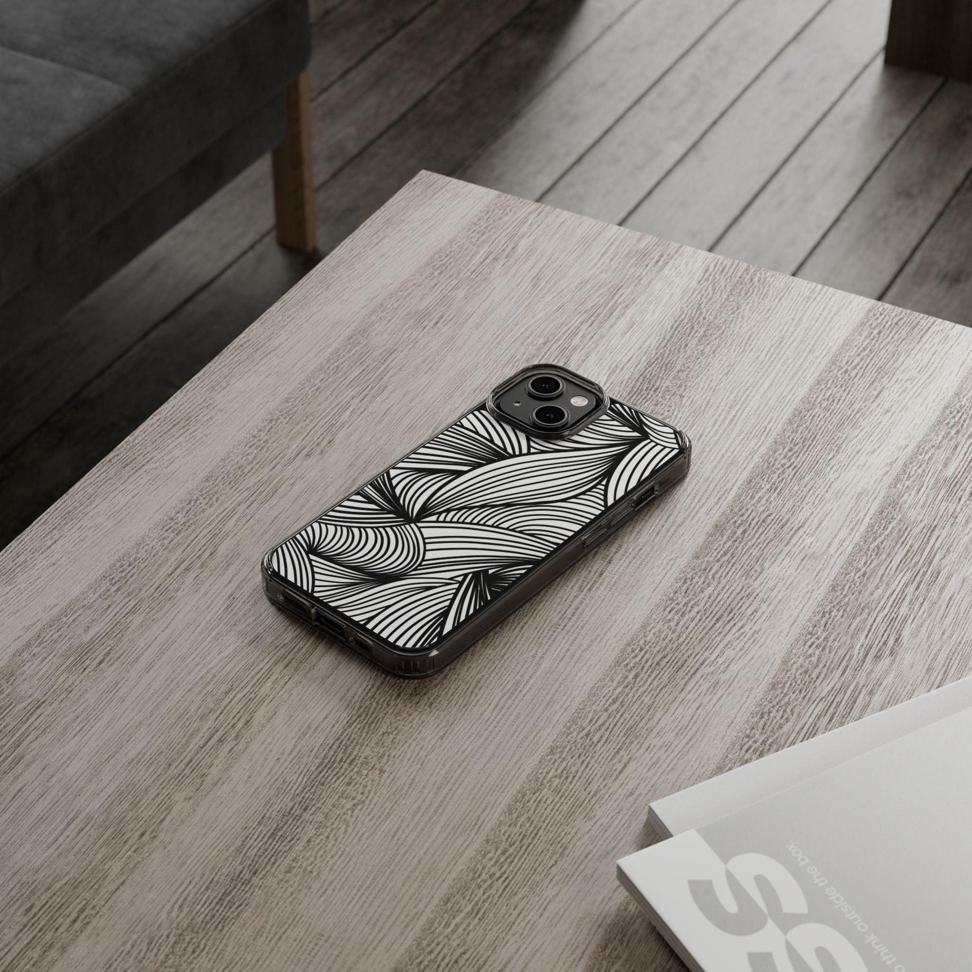 Black and White Illusion Clear Cases - covers4phones