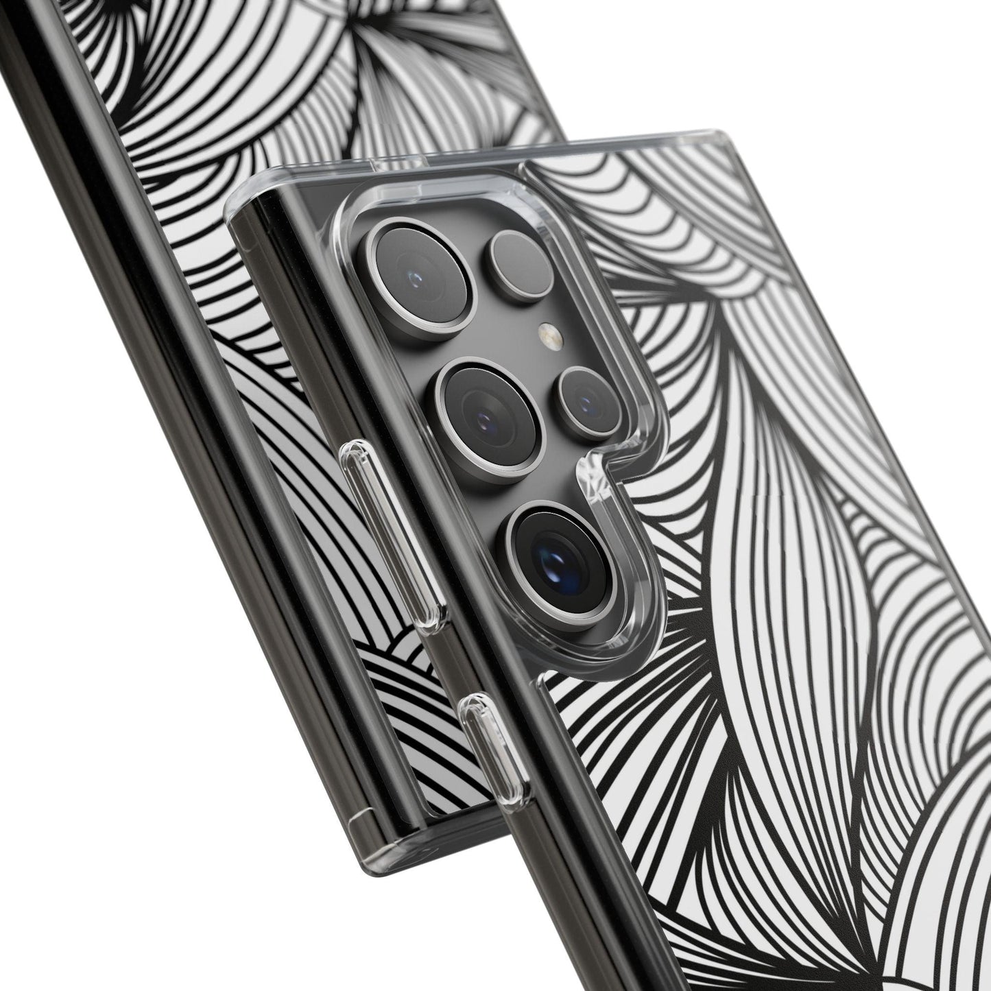 Black and White Illusion Clear Cases - covers4phones