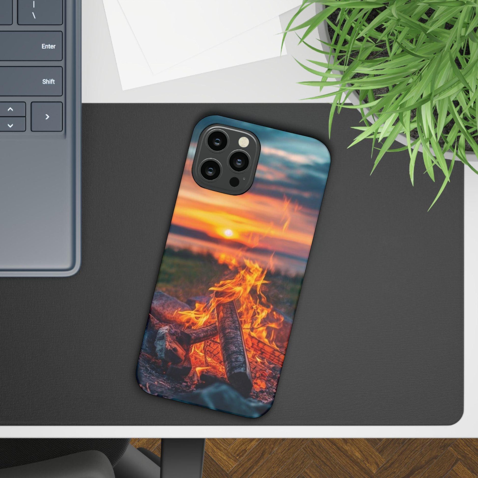 Woodland Fire Phone Case – Warmth of Nature’s Blaze on Your Device - covers4phones