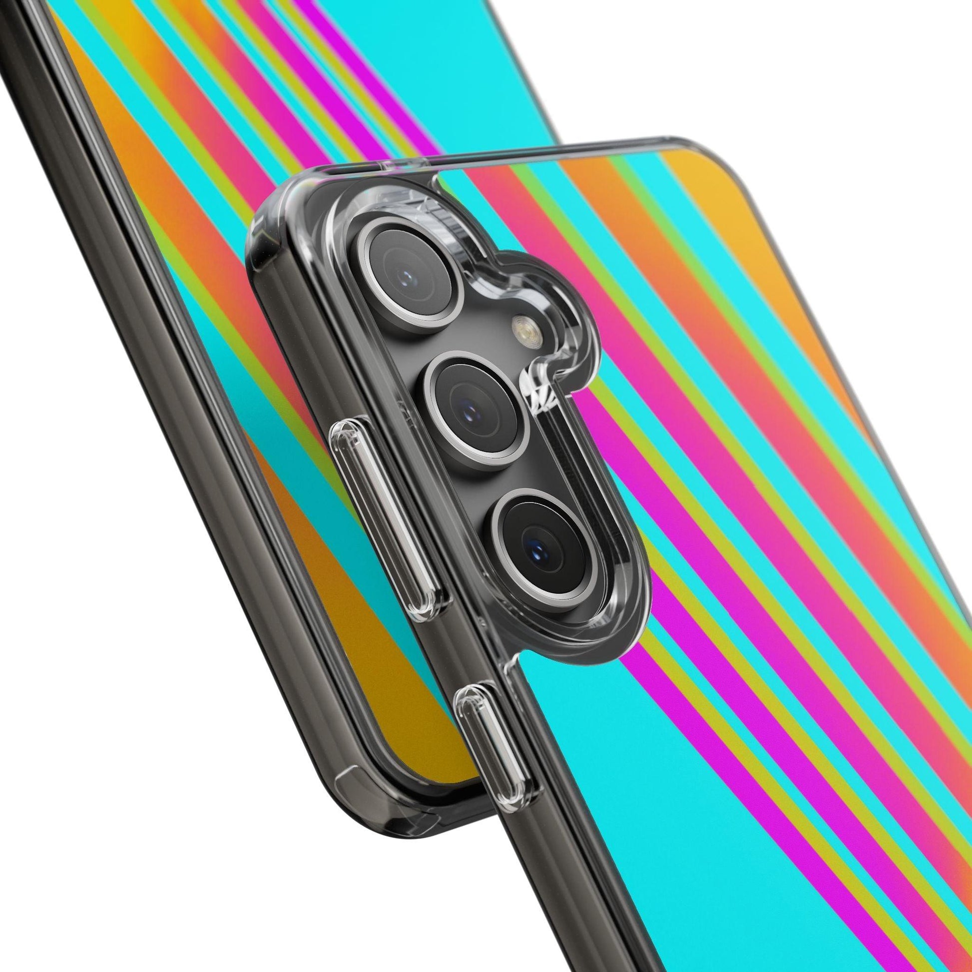 Abstract Pattern With Vibrant Color Clear Cases - covers4phones