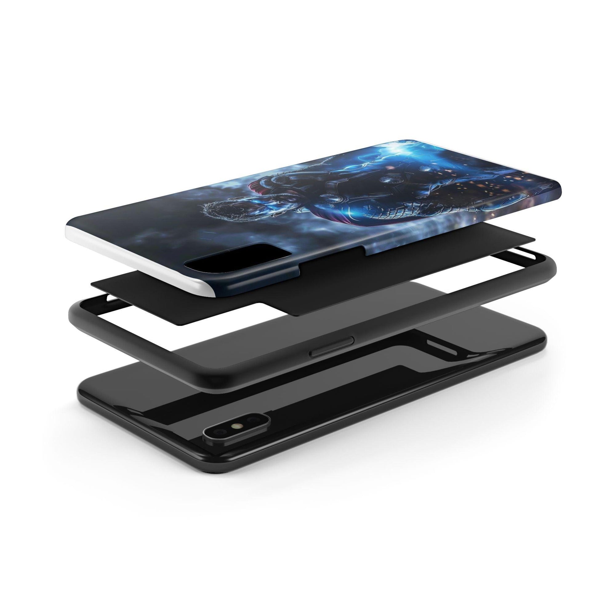 Thor, the God of Thunder in Action Printed Tough Phone Case for iPhone & Samsung Galaxy - Epic Superhero Design - covers4phones