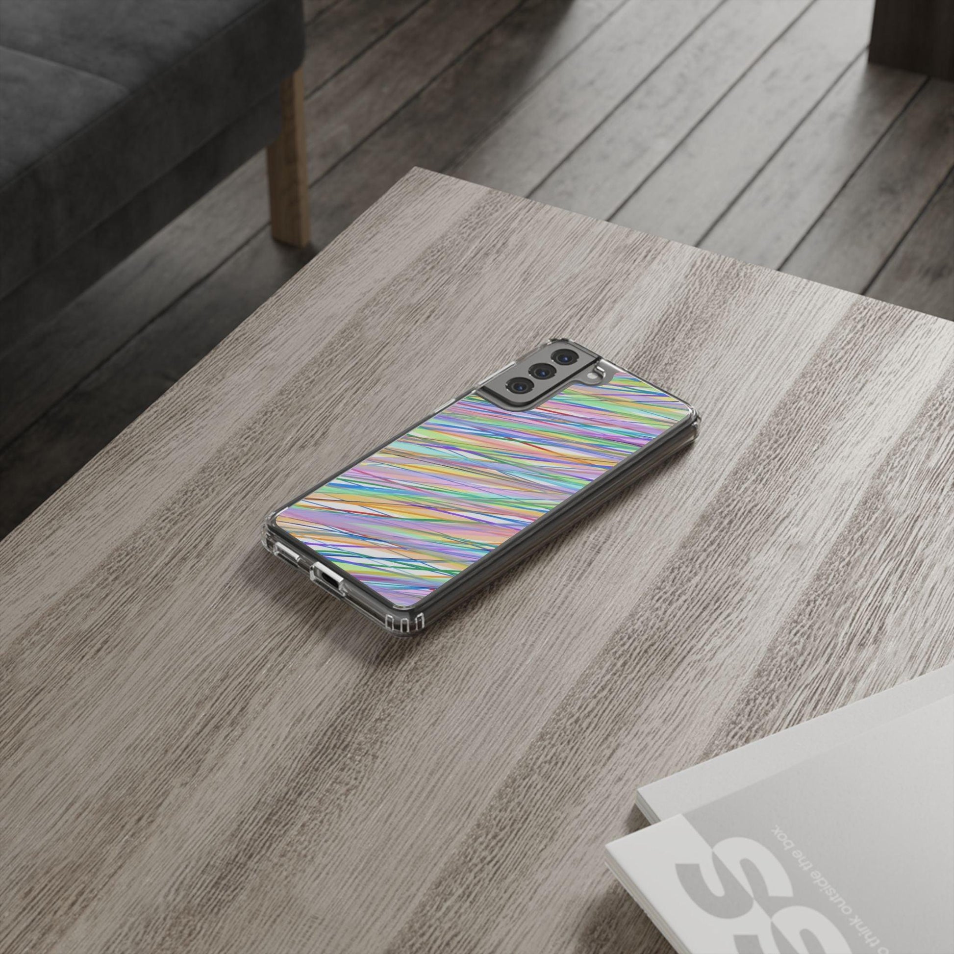 Threads Of Colors Clear Case - covers4phones
