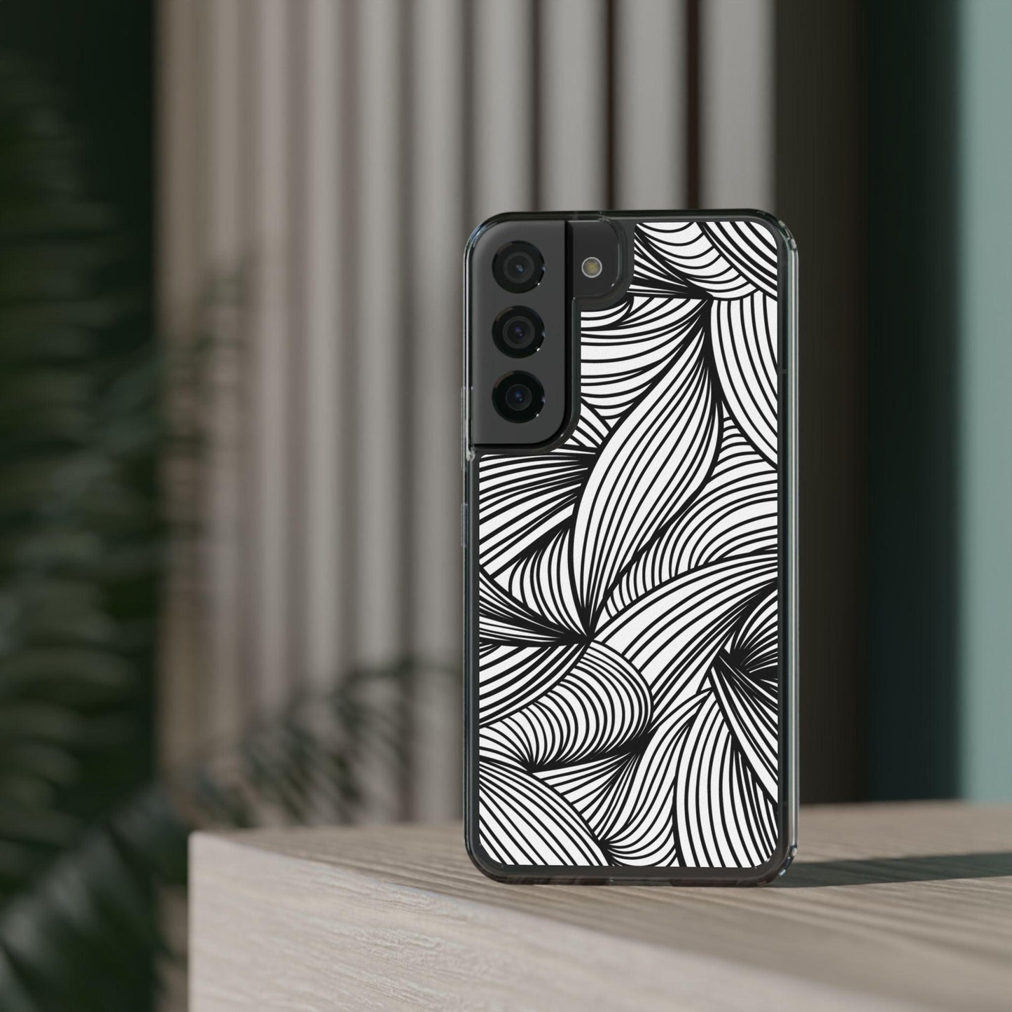 Black and White Illusion Clear Cases - covers4phones