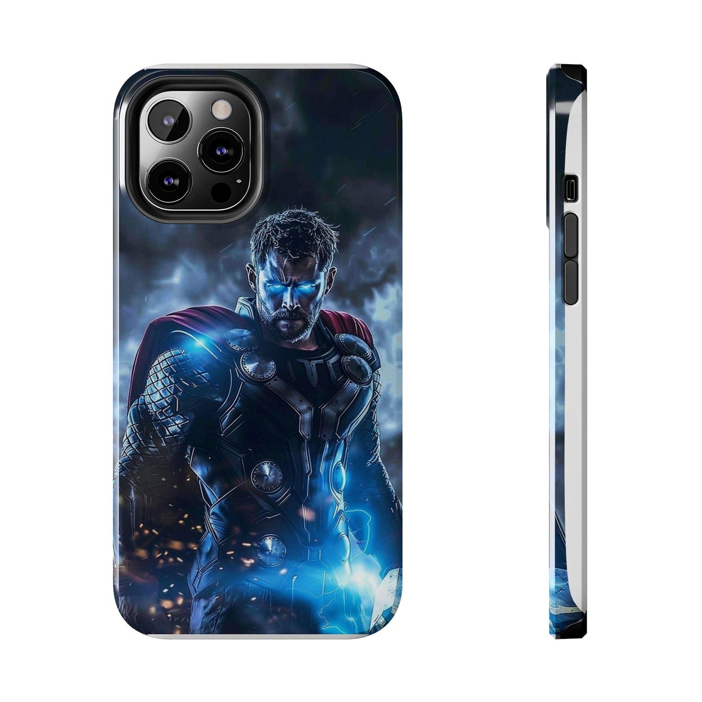 Thor, the God of Thunder in Action Printed Tough Phone Case for iPhone & Samsung Galaxy - Epic Superhero Design - covers4phones